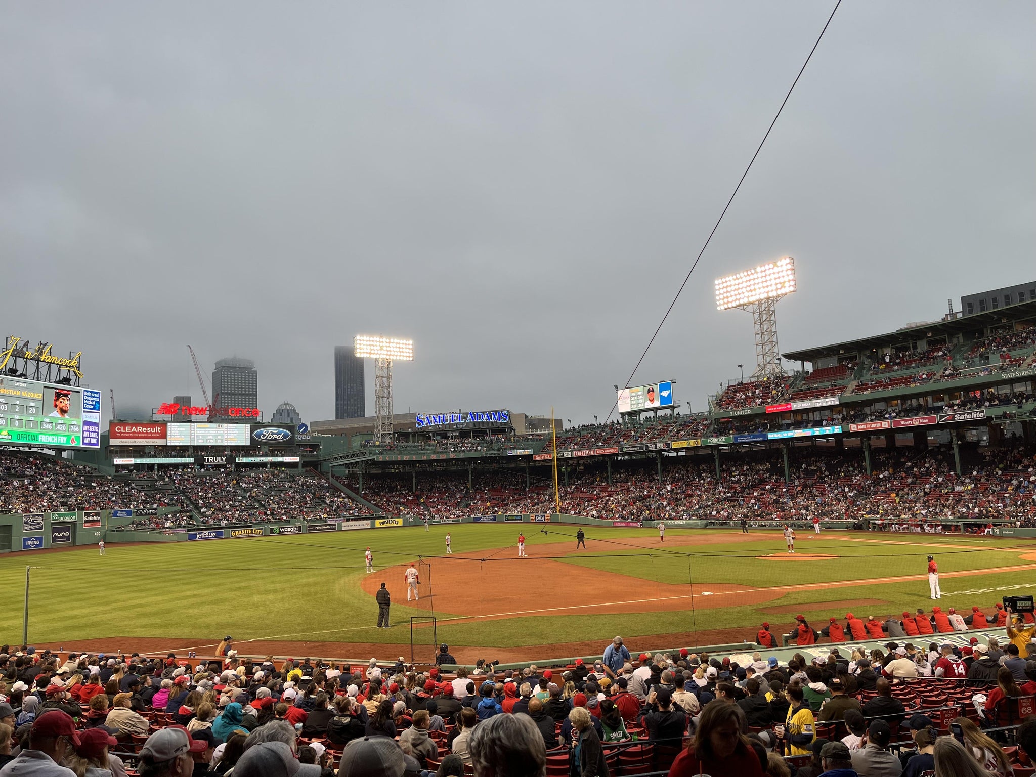 Real Fan View taken from Loge Box 159 at Fenway Park by Jesse P
