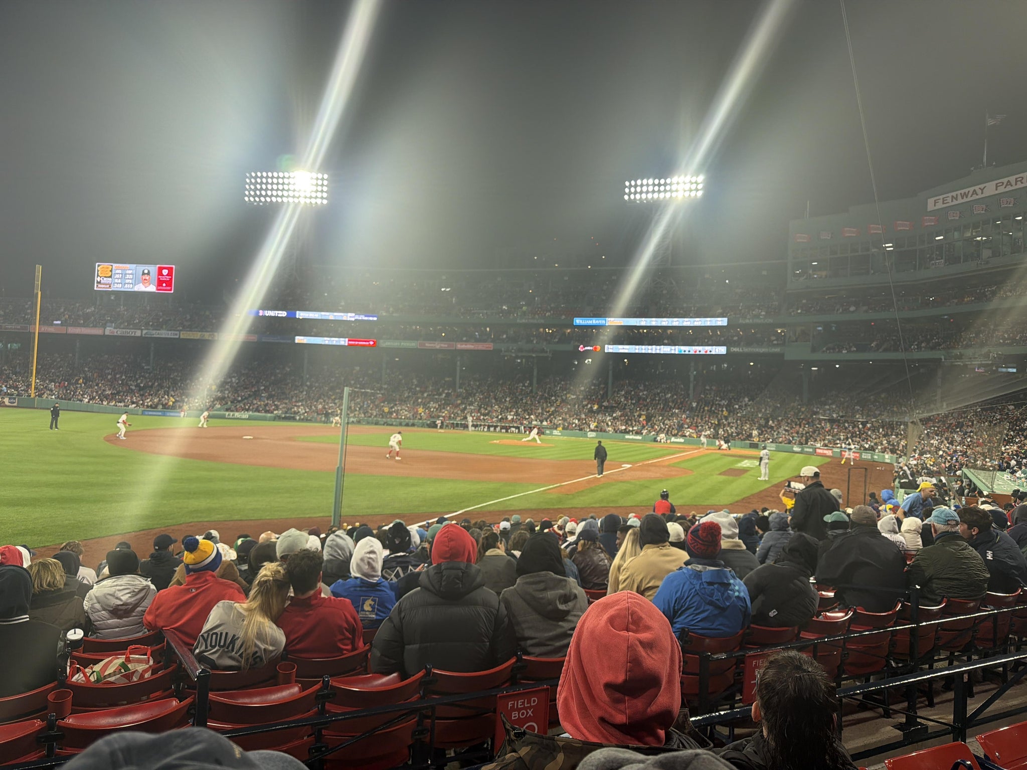 Real Fan View taken from Loge Box 161 at Fenway Park by Melissa D