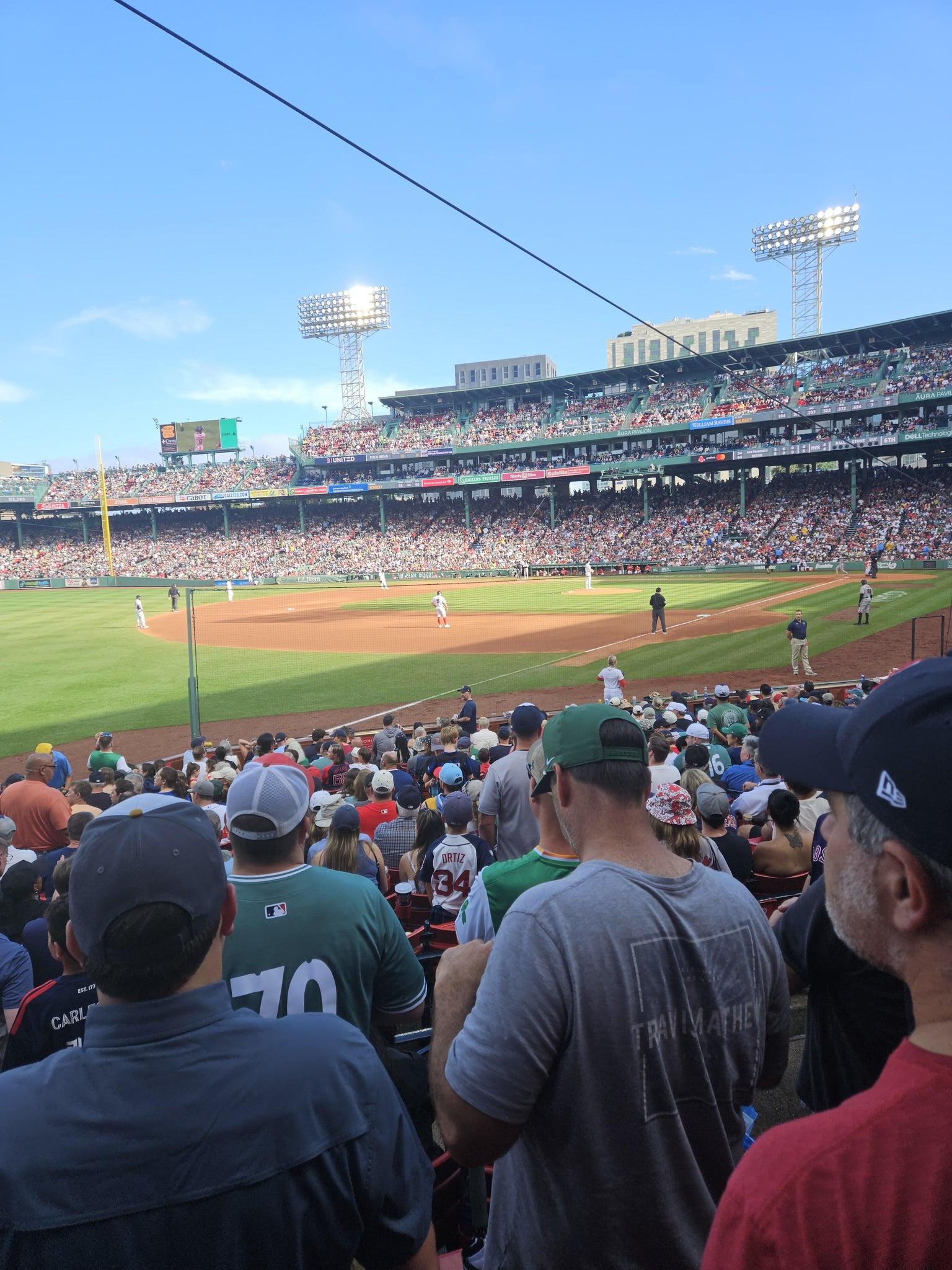 Real Fan View taken from Loge Box 161 at Fenway Park by Lisa R