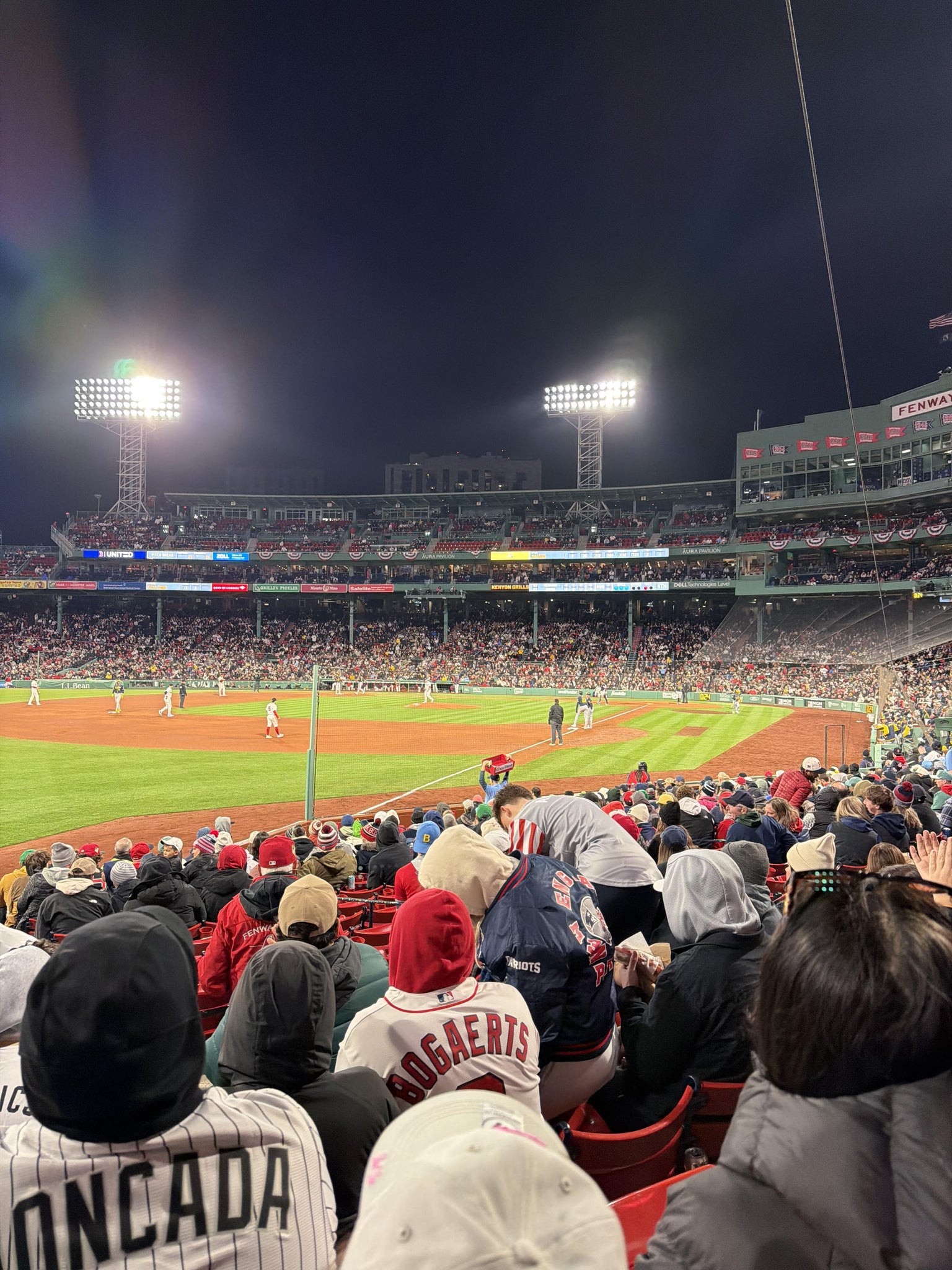 Real Fan View taken from Loge Box 162 at Fenway Park by John B
