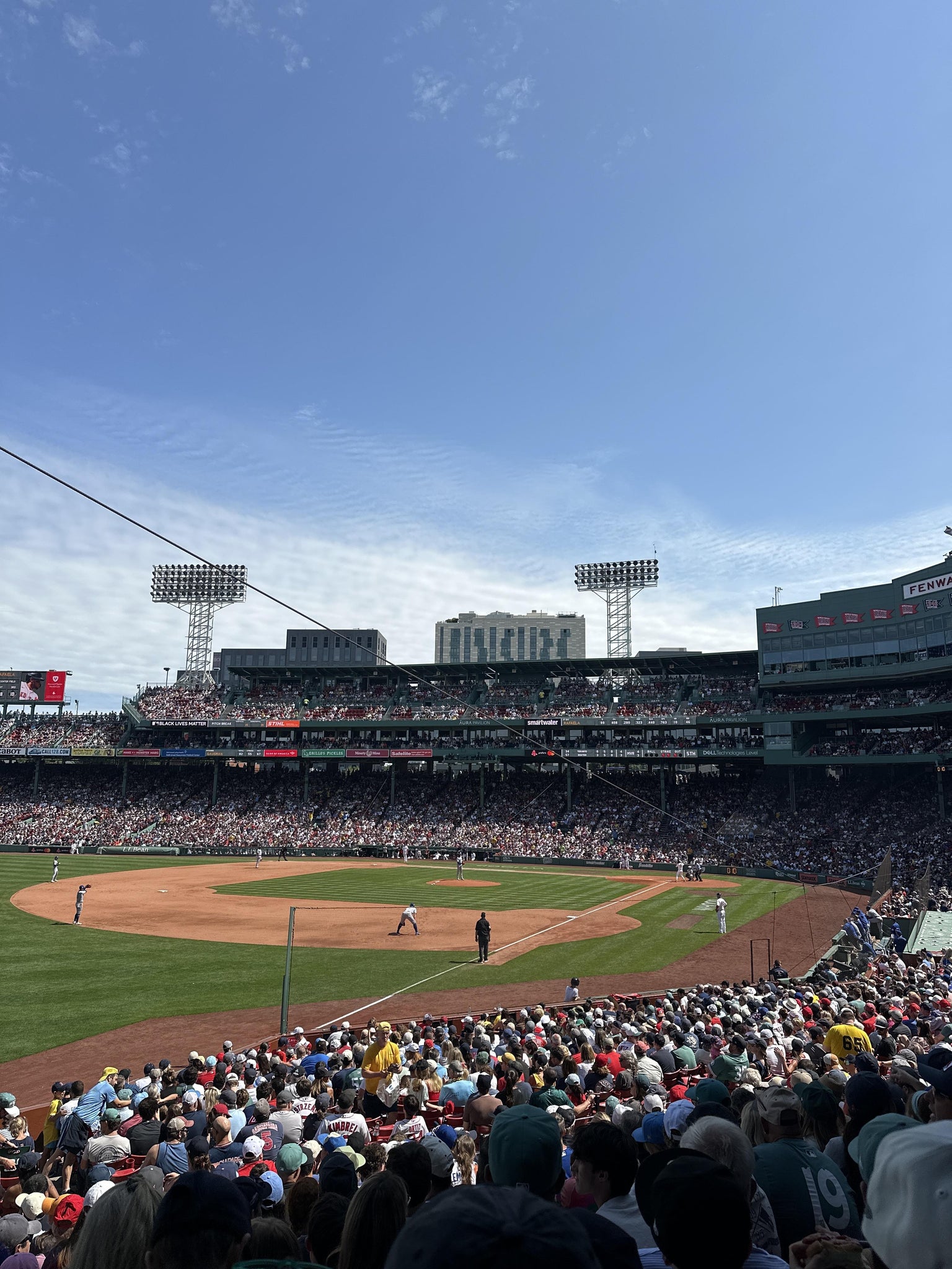 Vue réelle des fans prise de la Loge Box 162 au site Fenway Park par Anonymous User