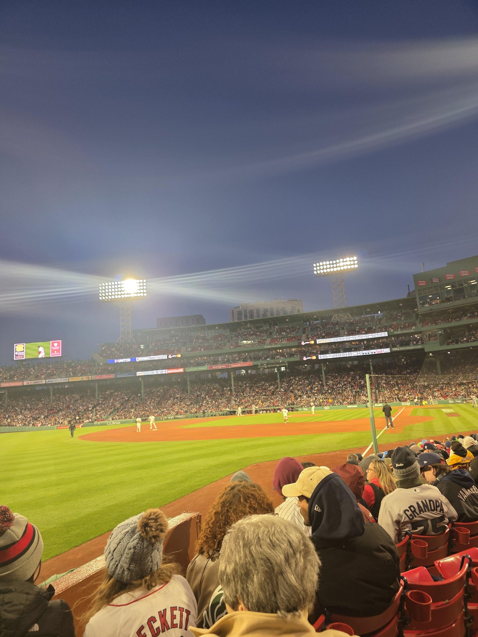 Real Fan View taken from Loge Box 163 at Fenway Park by Angela B