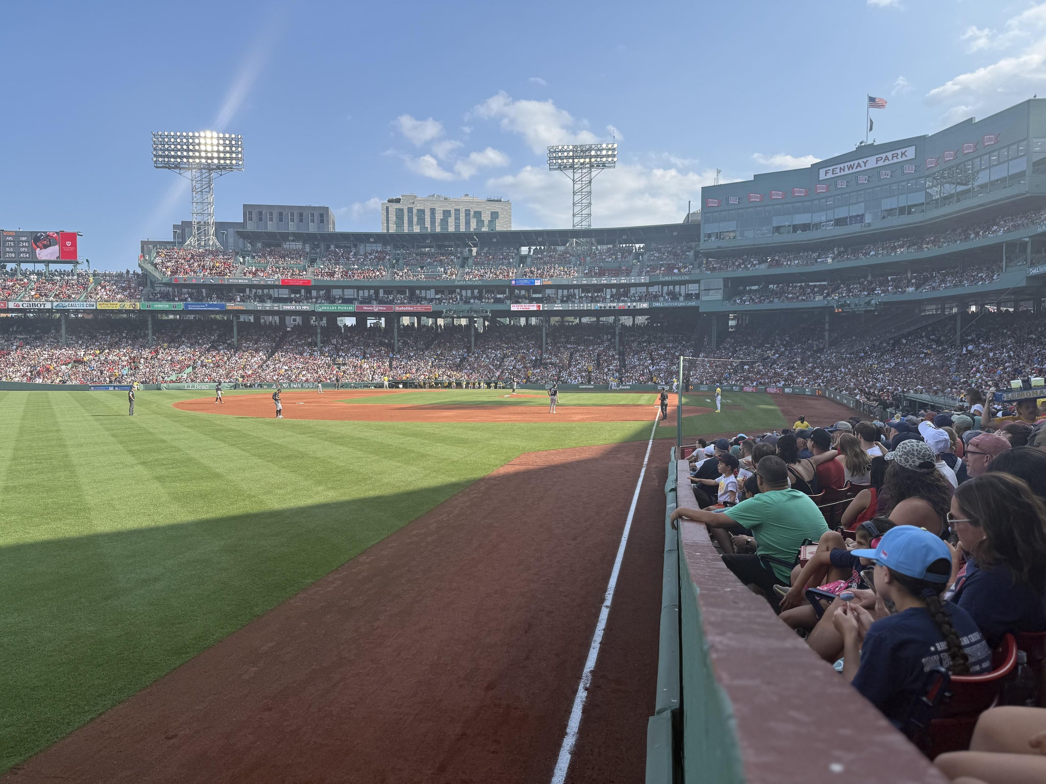 Real Fan View taken from Loge Box 164 at Fenway Park by Jordan S