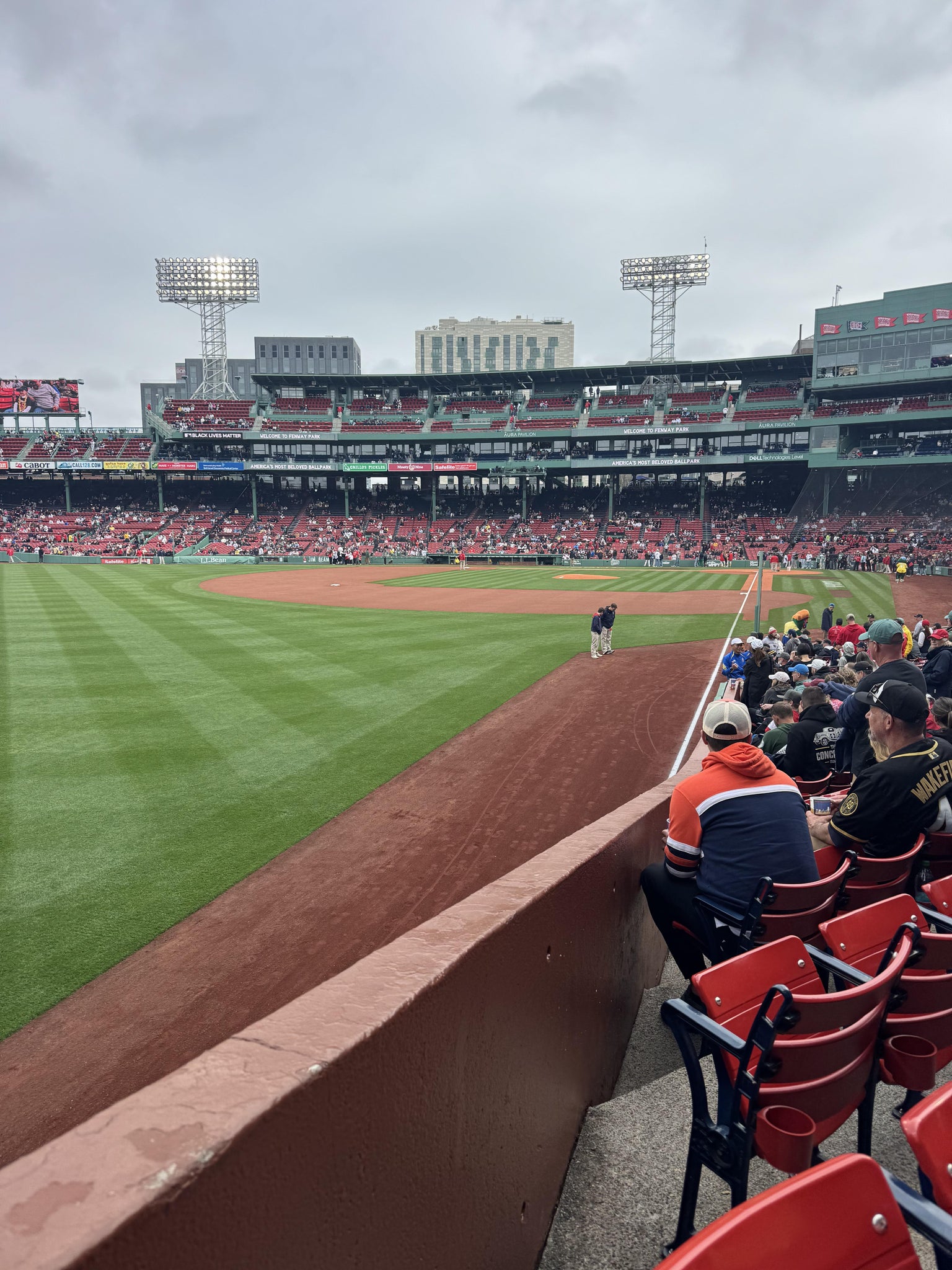 Real Fan View taken from Loge Box 164 at Fenway Park by John S