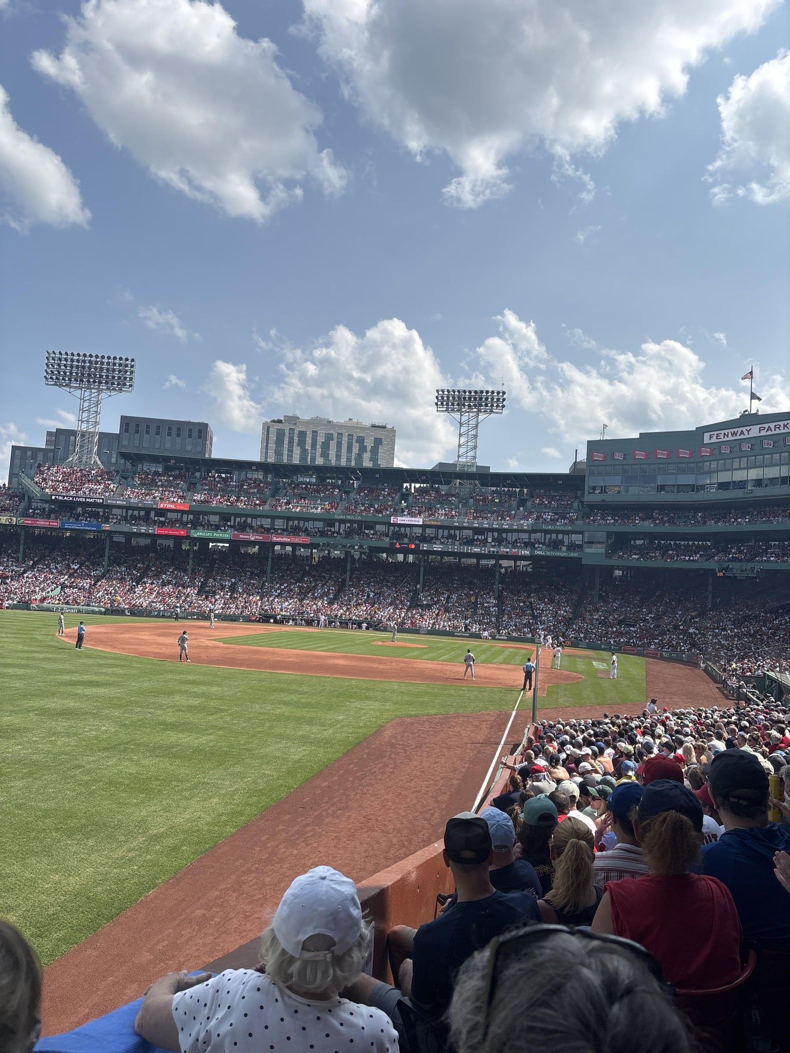 Vue réelle des fans prise de la Loge Box 165 au site Fenway Park par Jacob B