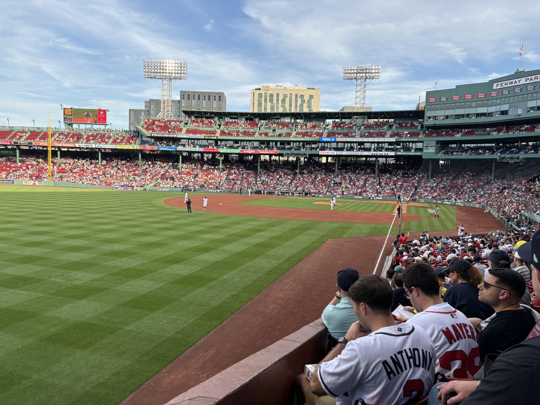 Real Fan View taken from Loge Box 165 at Fenway Park by Nate A