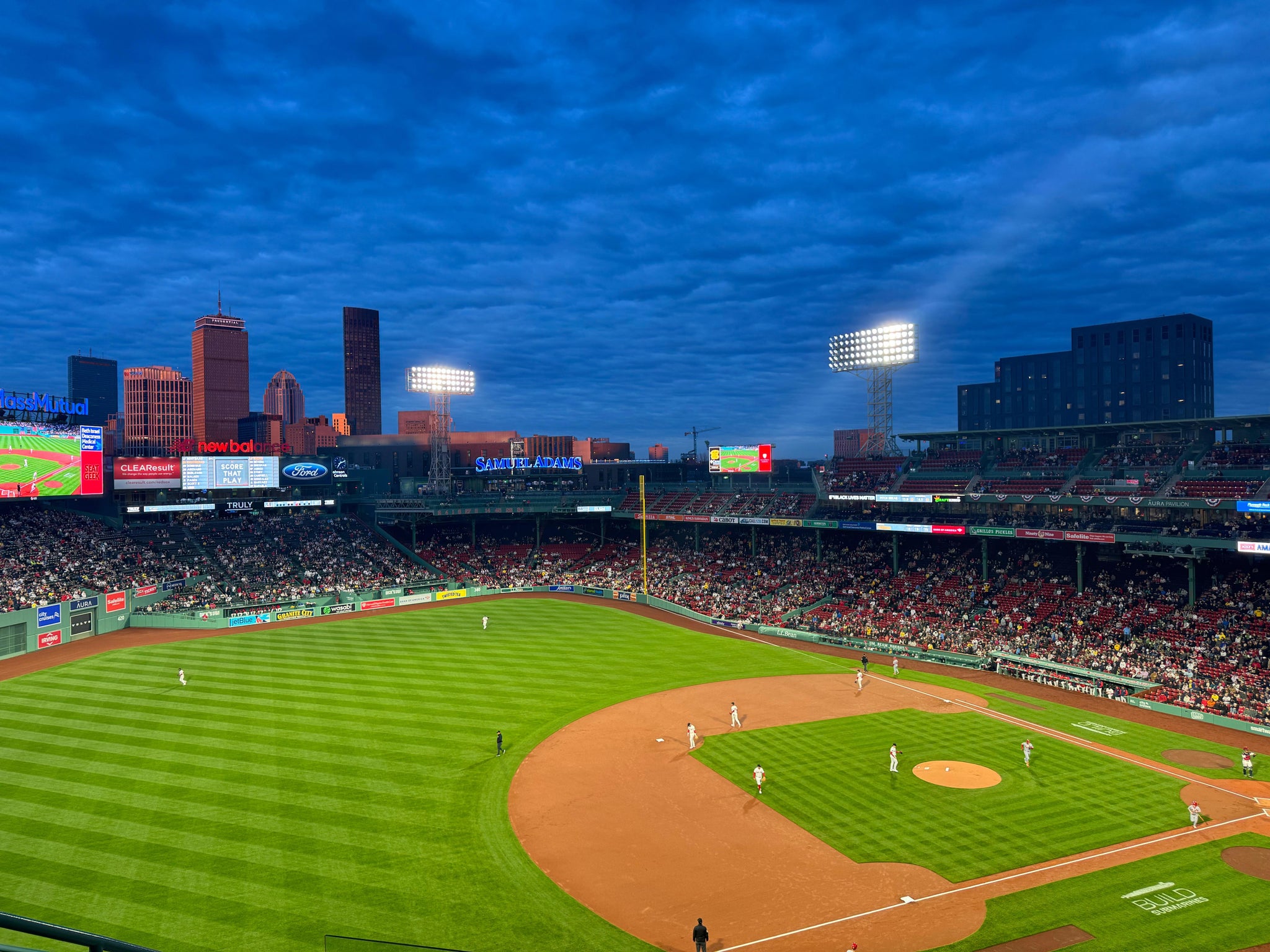 Real Fan View taken from Pavilion Box 12 at Fenway Park by Cameron A
