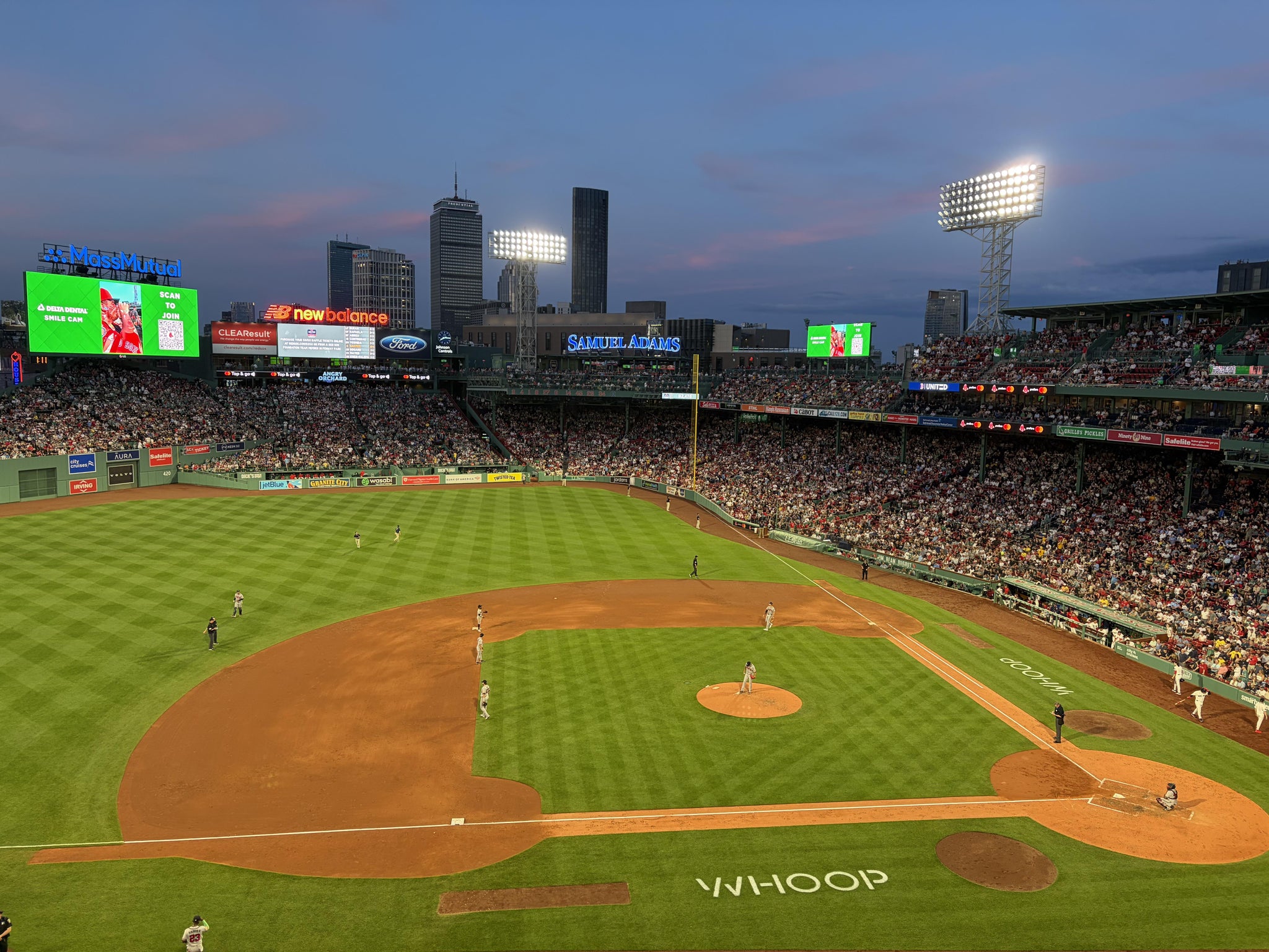 Vue réelle des fans prise de la Pavilion Box 12 au site Fenway Park par Zack A