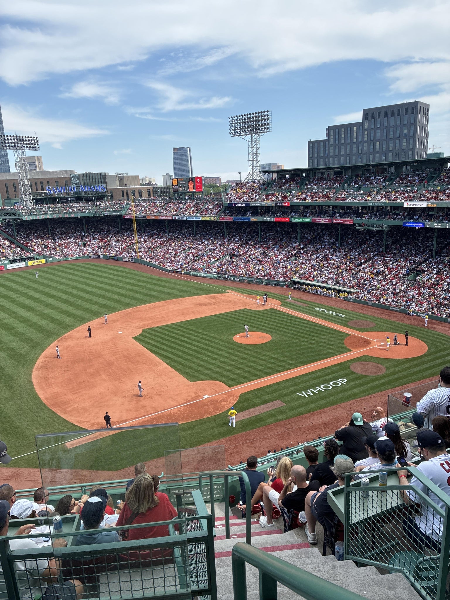 Real Fan View taken from Pavilion Box 12 at Fenway Park by Steven L
