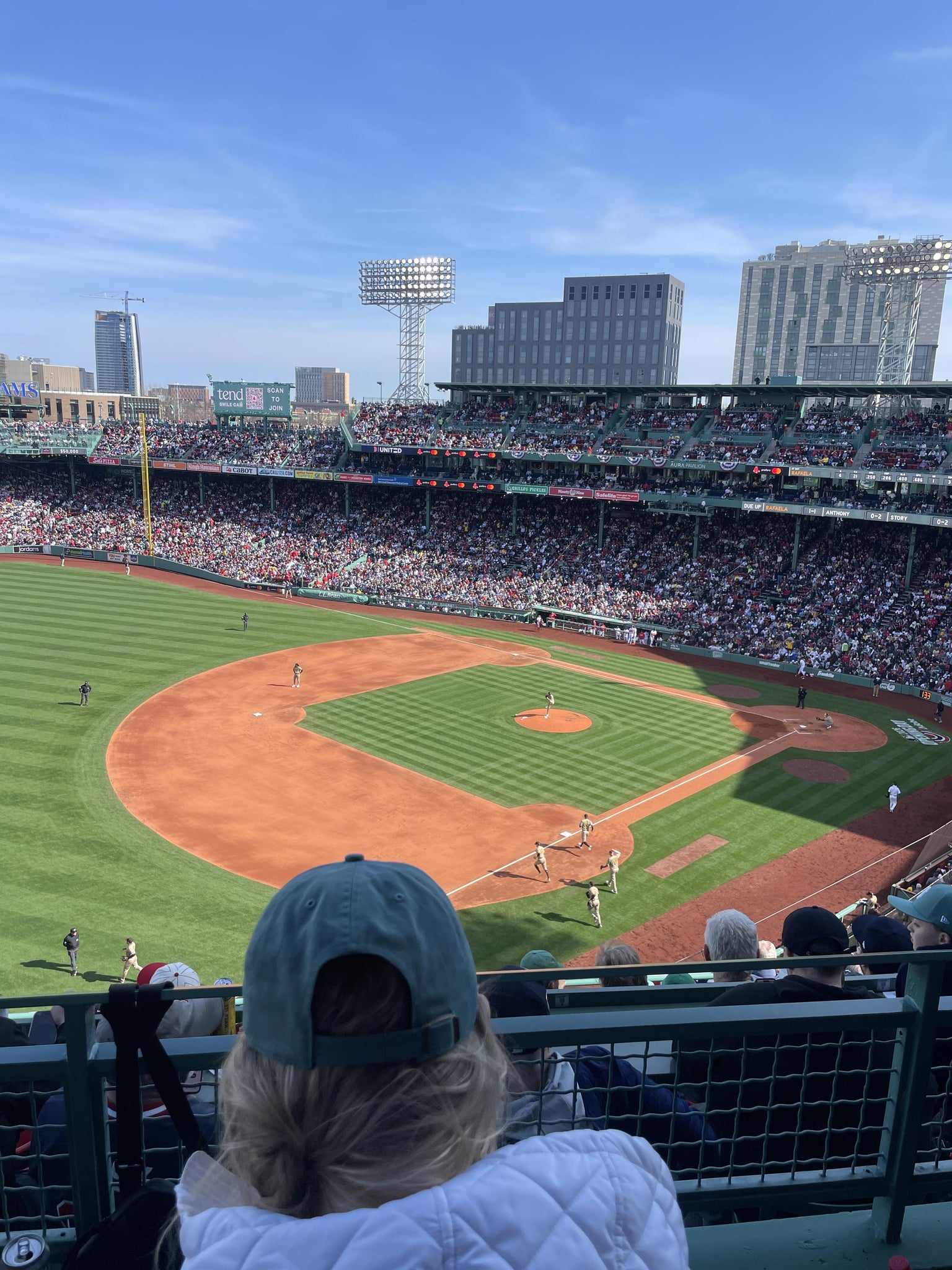 Real Fan View taken from Pavilion Box 14 at Fenway Park by Ricardo C