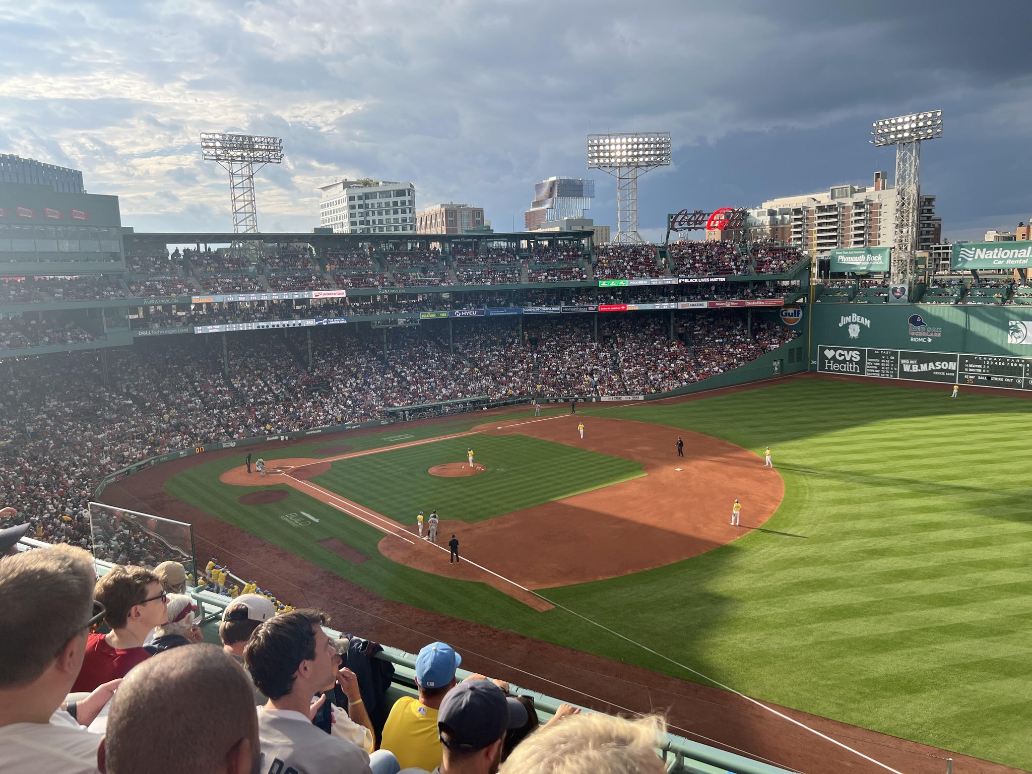 Real Fan View taken from Right Field Aura Pavilion Reserved 15 at Fenway Park by Anthony S