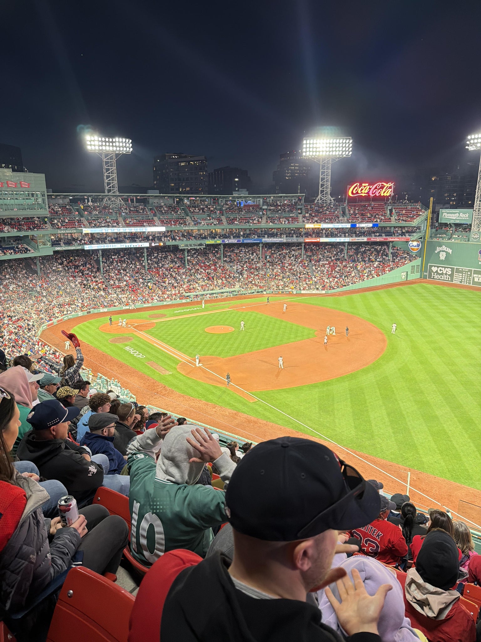 Real Fan View taken from Right Field Aura Pavilion Reserved 15 at Fenway Park by Edmund V