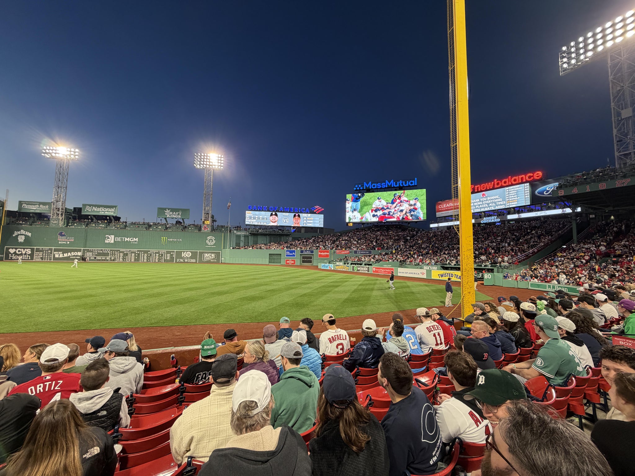 Real Fan View taken from Right Field Box 6 at Fenway Park by Kristie S