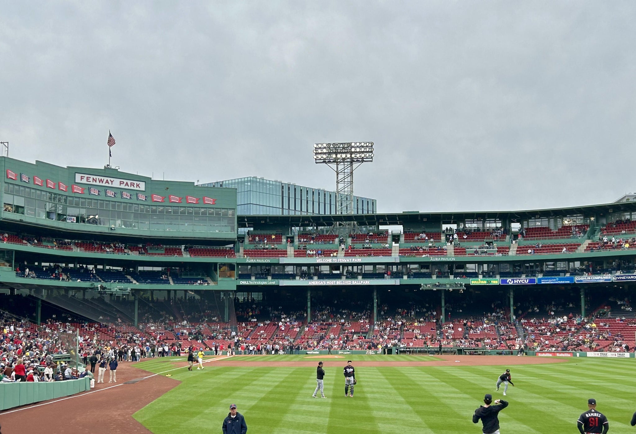 Real Fan View taken from Right Field Box 89 at Fenway Park by Catherine B