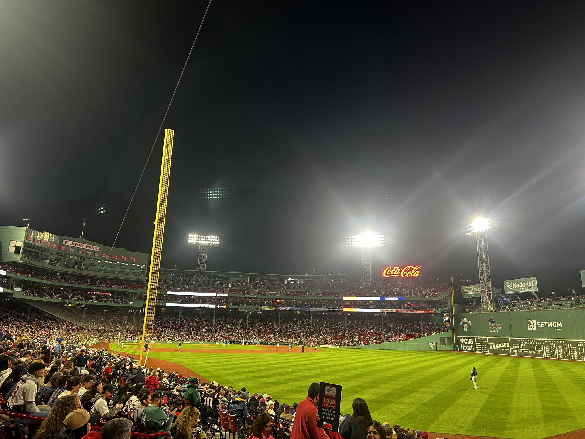 Real Fan View taken from Right Field Box 90 at Fenway Park by Henry F