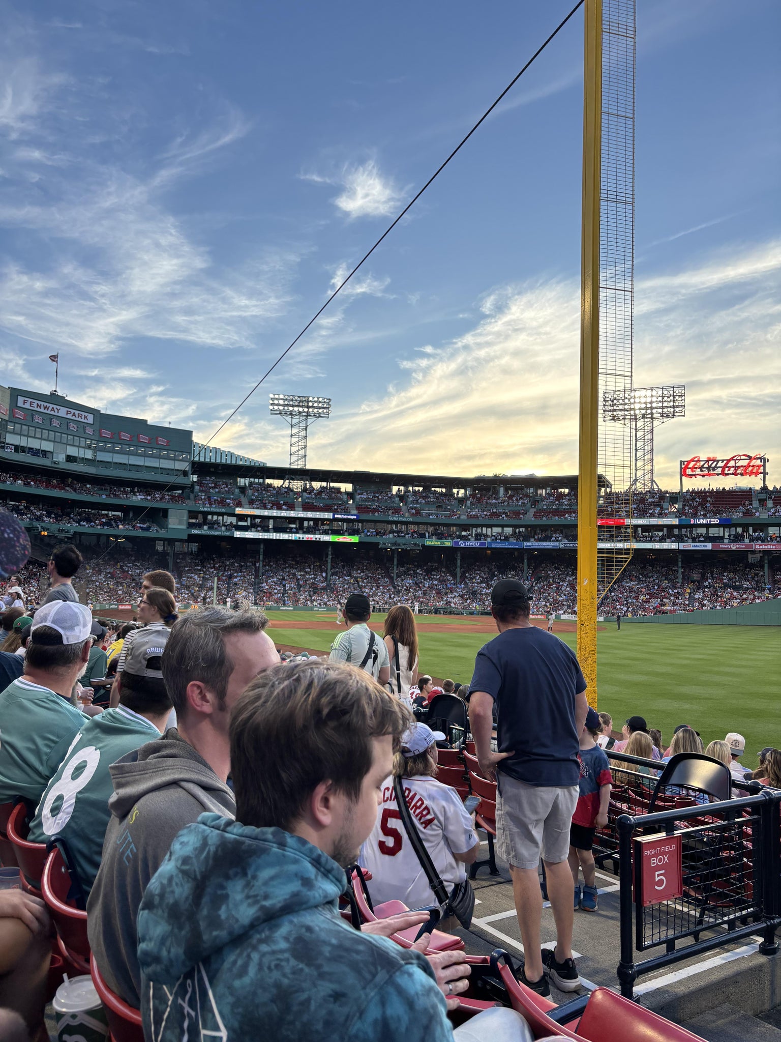 Real Fan View taken from Right Field Box 93 at Fenway Park by Whitney L
