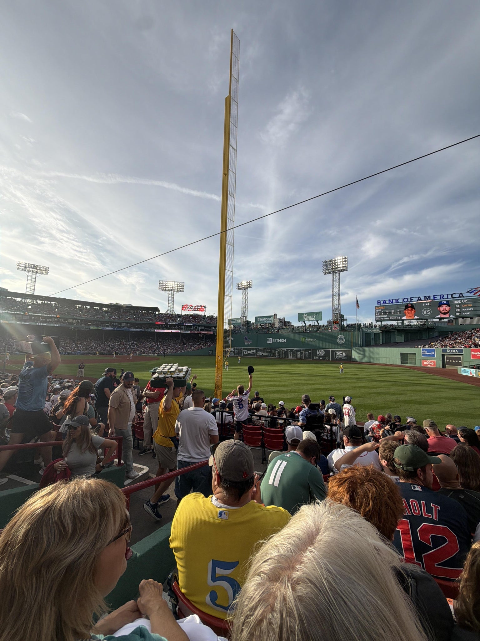 Real Fan View taken from Right Field Box 93 at Fenway Park by James M