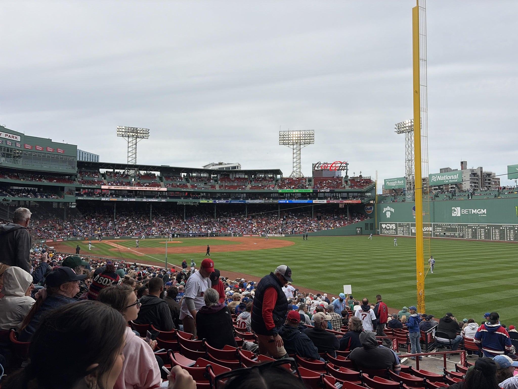 Real Fan View taken from Right Field Box 93 at Fenway Park by Alexa F