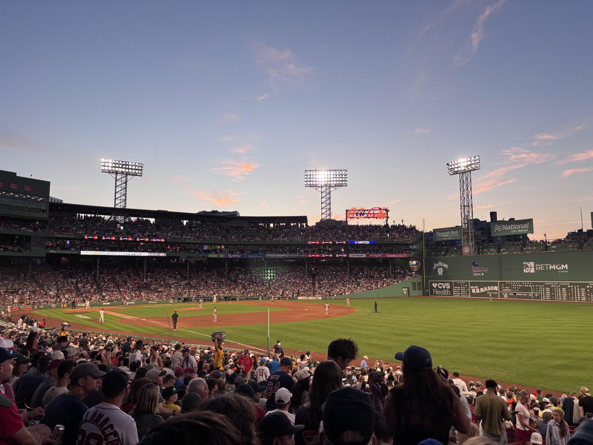 Real Fan View taken from Right Field Box 94 at Fenway Park by Michael F