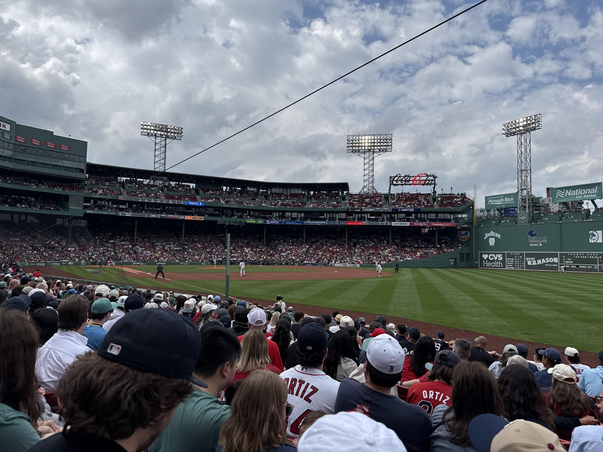 Real Fan View taken from Right Field Box 95 at Fenway Park by Andrea M
