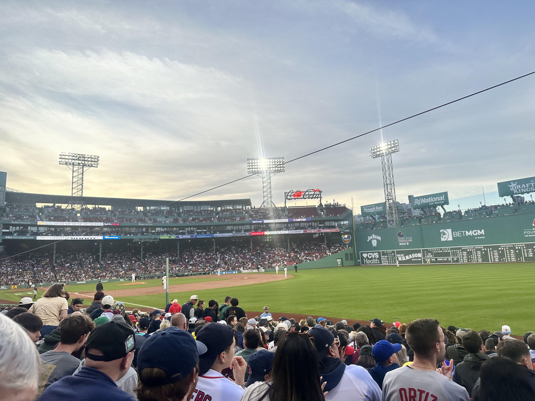 Real Fan View taken from Right Field Box 95 at Fenway Park by Oscar C