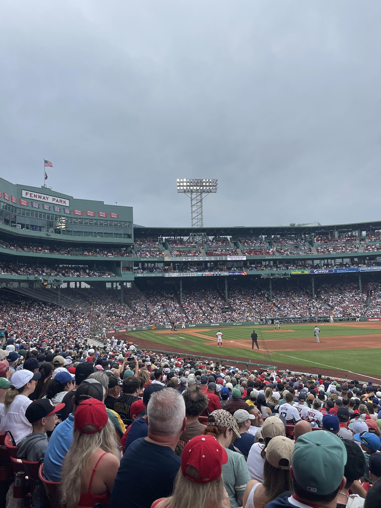 Real Fan View taken from Right Field Box 95 at Fenway Park by Luke C