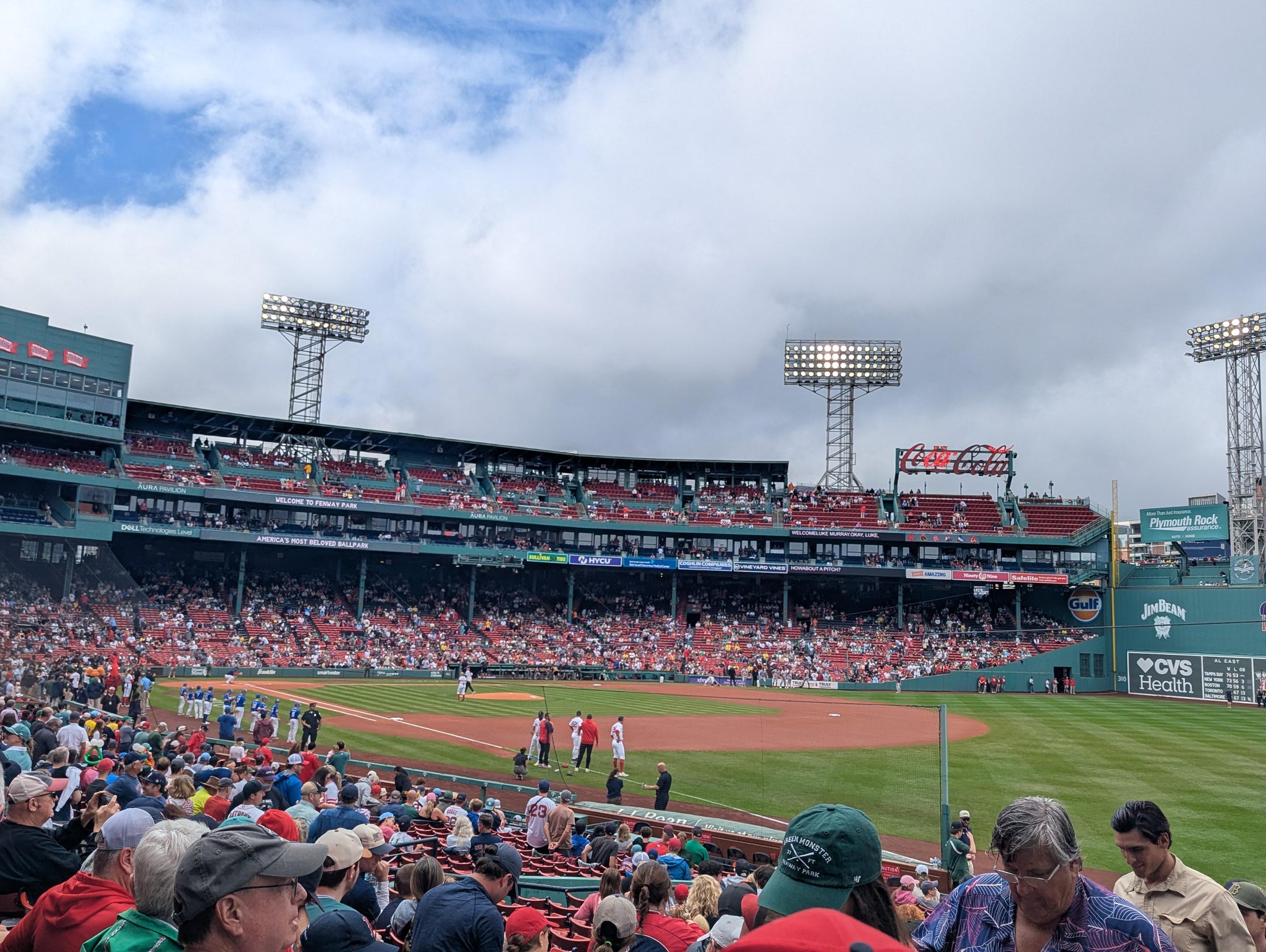 Real Fan View taken from Right Field Box 96 at Fenway Park by Robert C
