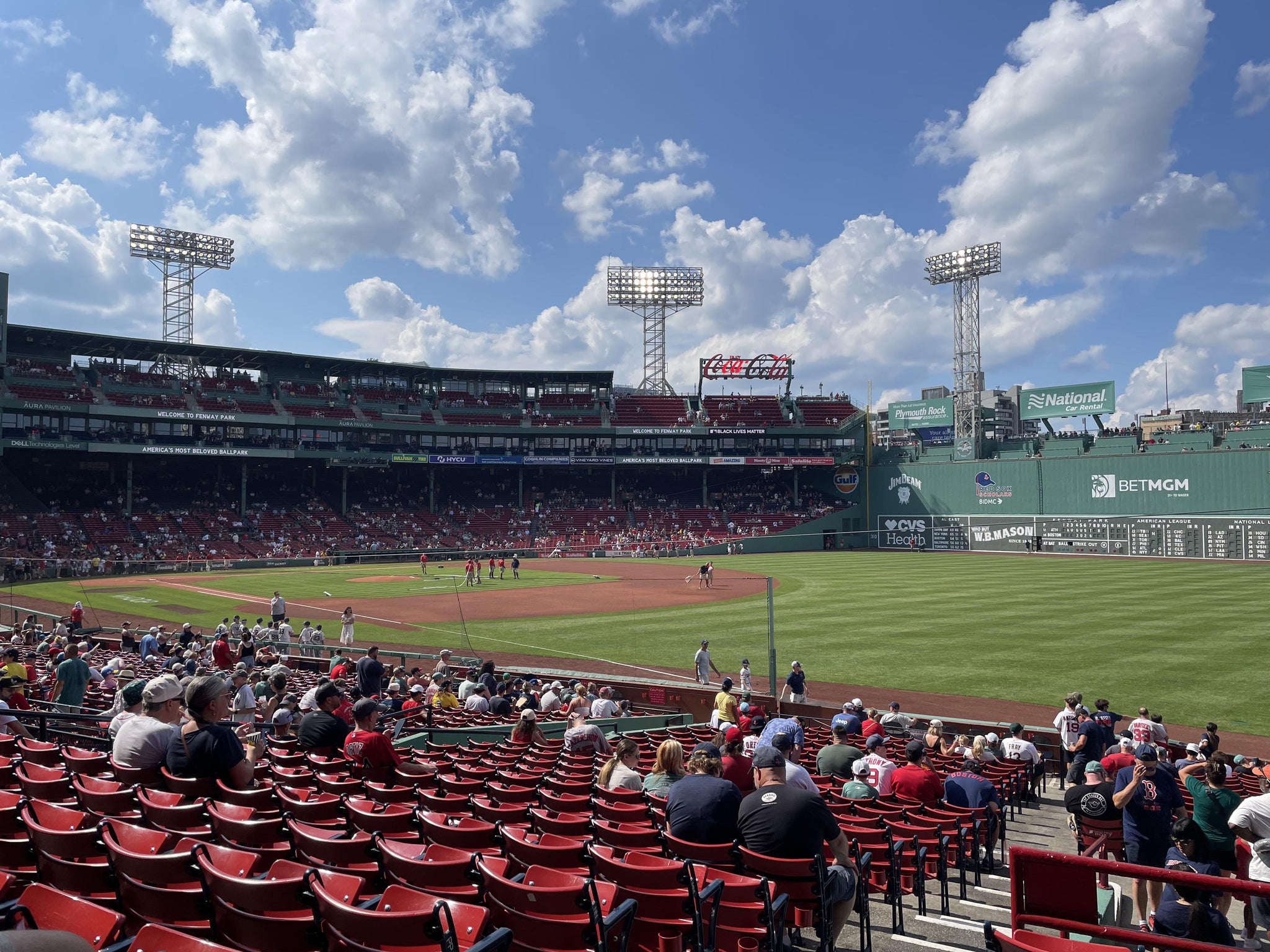 Real Fan View taken from Right Field Box 96 at Fenway Park by Gwen T