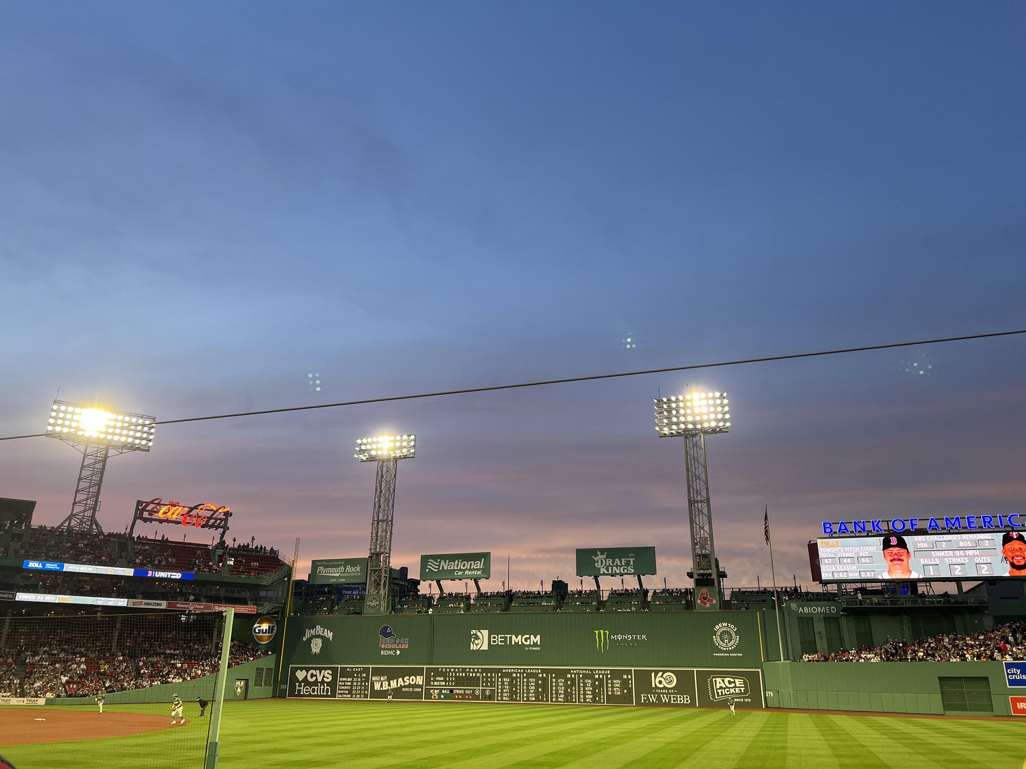 Real Fan View taken from Right Field Box 97 at Fenway Park by Samantha L