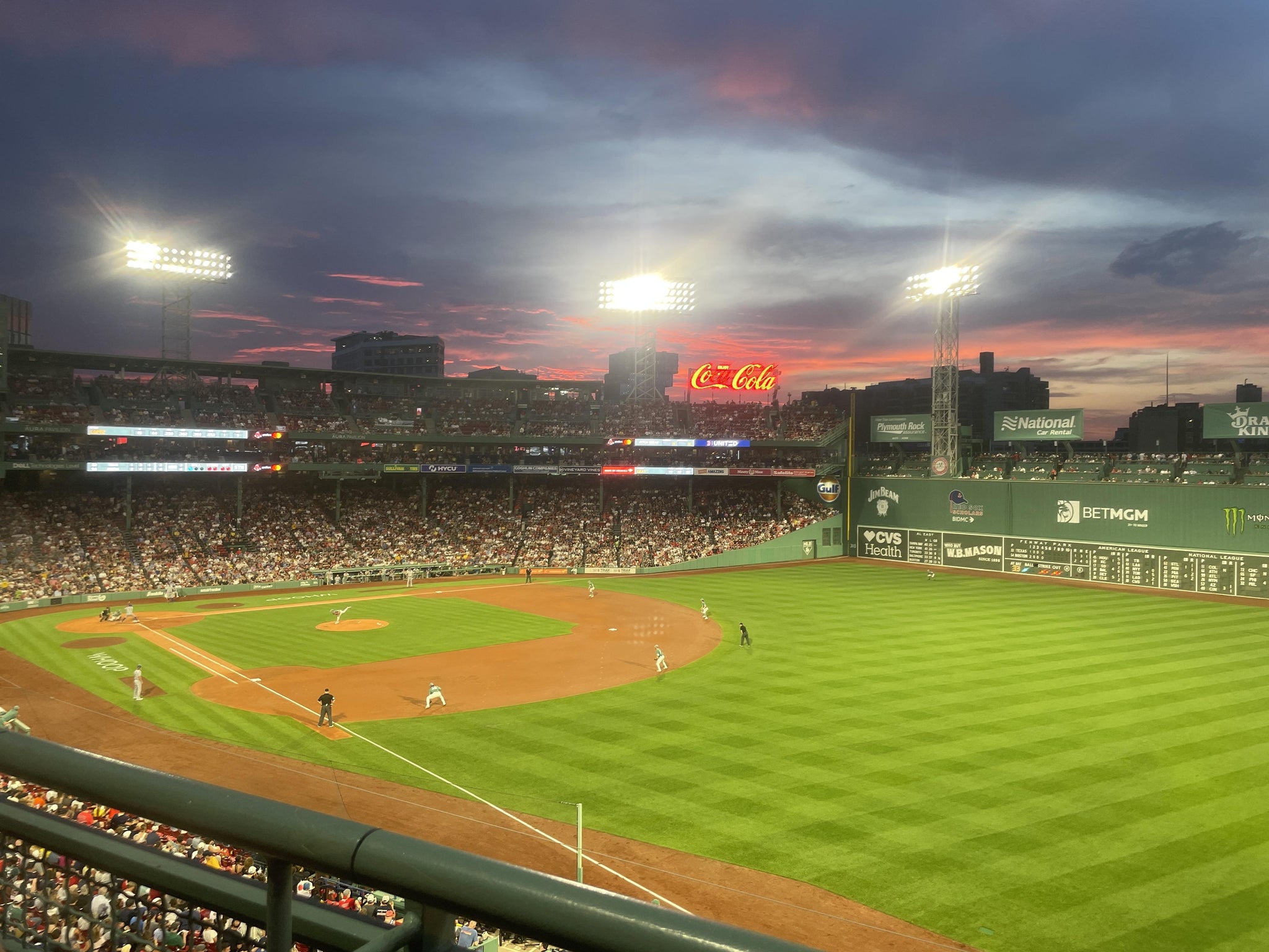 Real Fan View taken from Right Field Roof Box 25 at Fenway Park by Joseph T