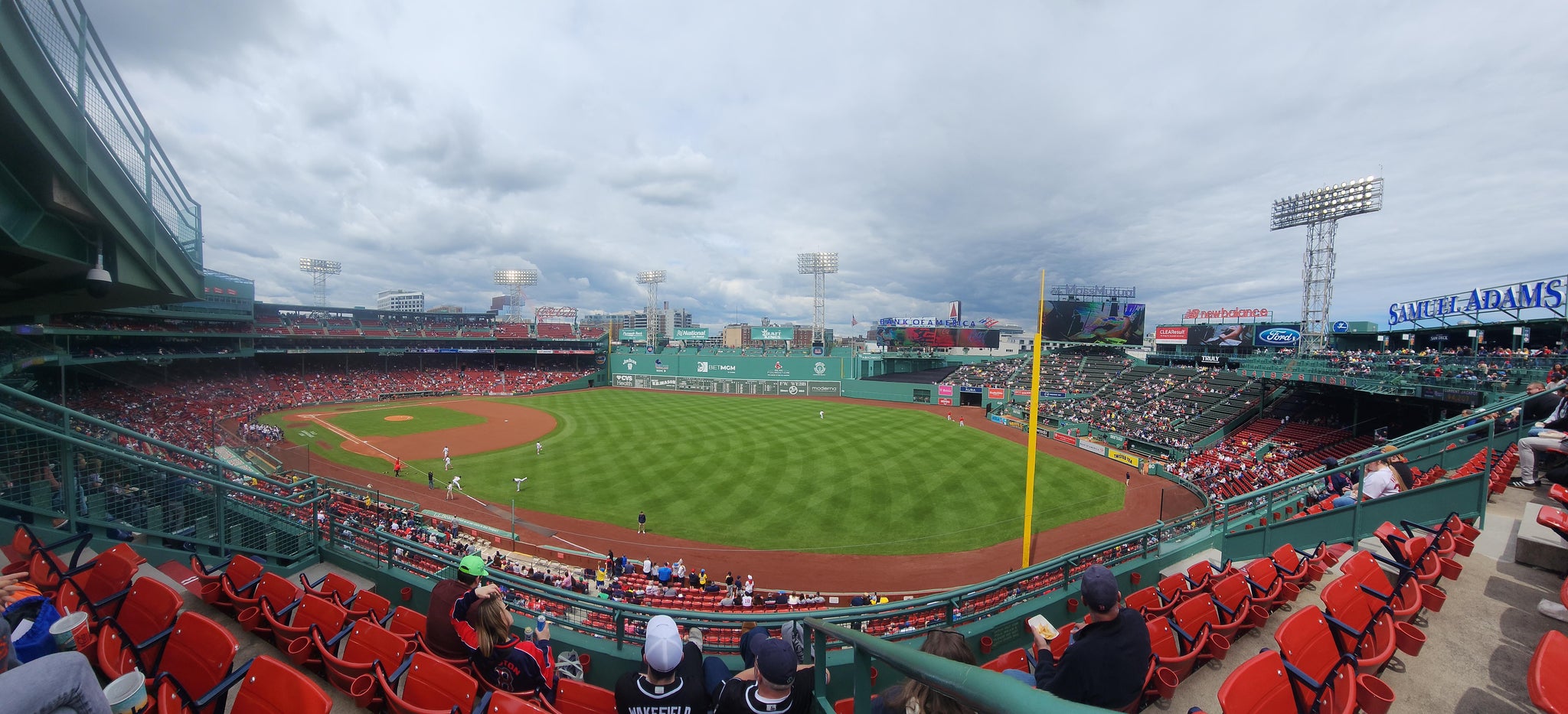 Real Fan View taken from Right Field Roof Box 27 at Fenway Park by Matthew C