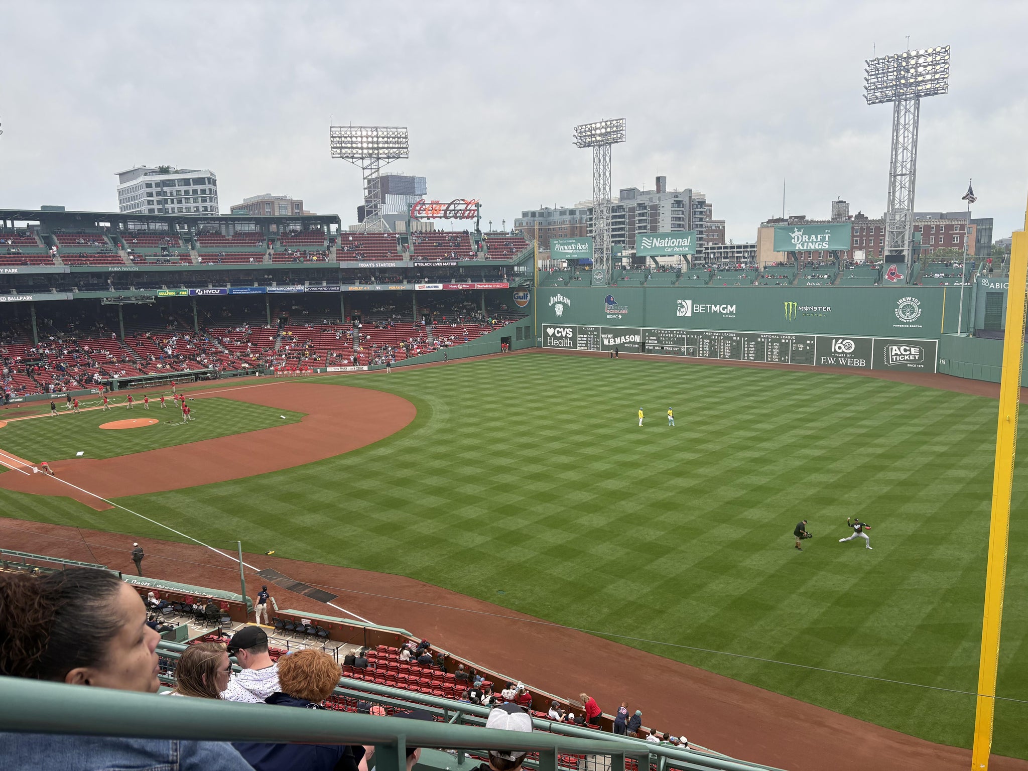 Real Fan View taken from Right Field Roof Box 29 at Fenway Park by Julianne T
