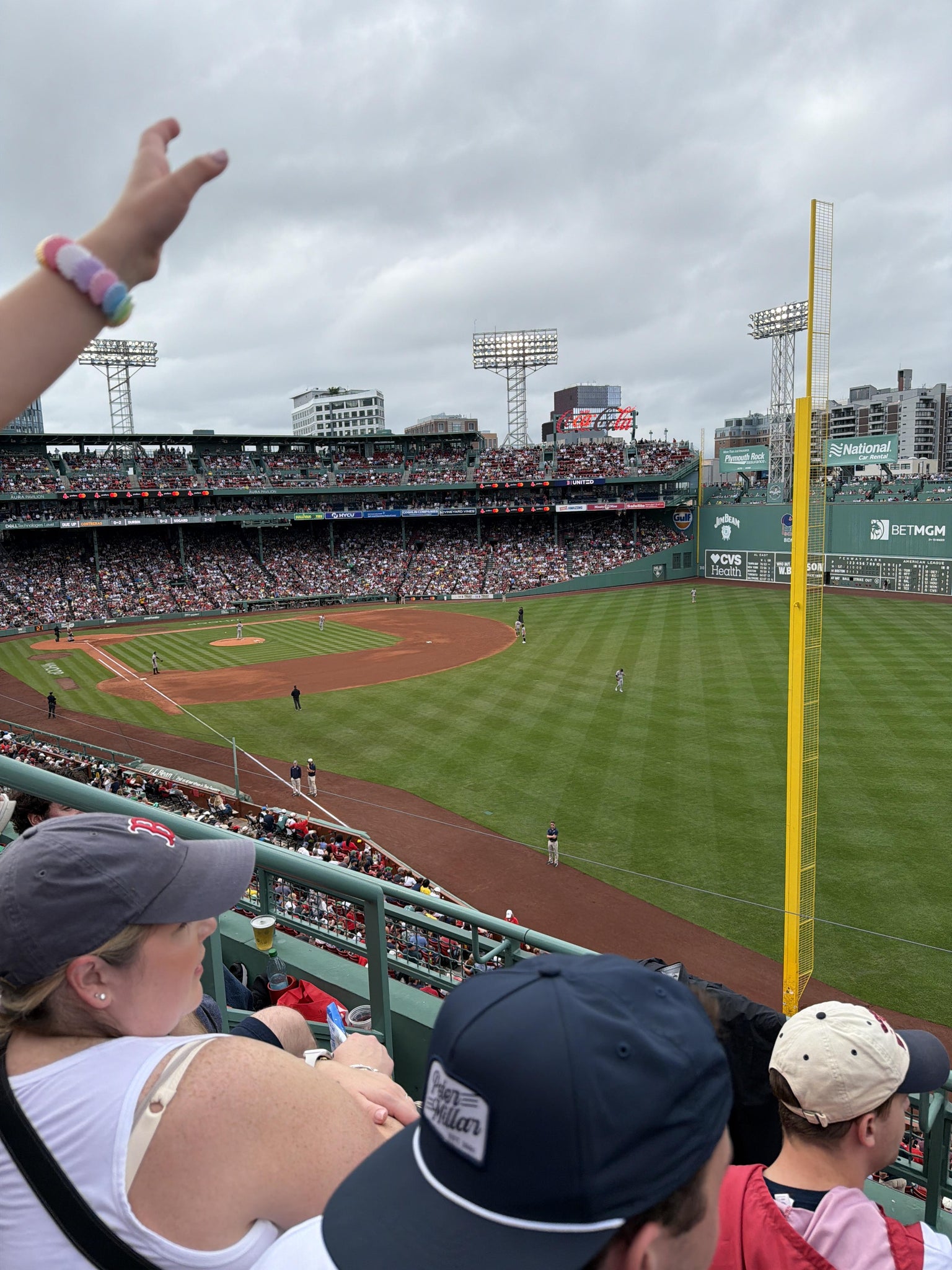 Real Fan View taken from Right Field Roof Box 33 at Fenway Park by Spencer C