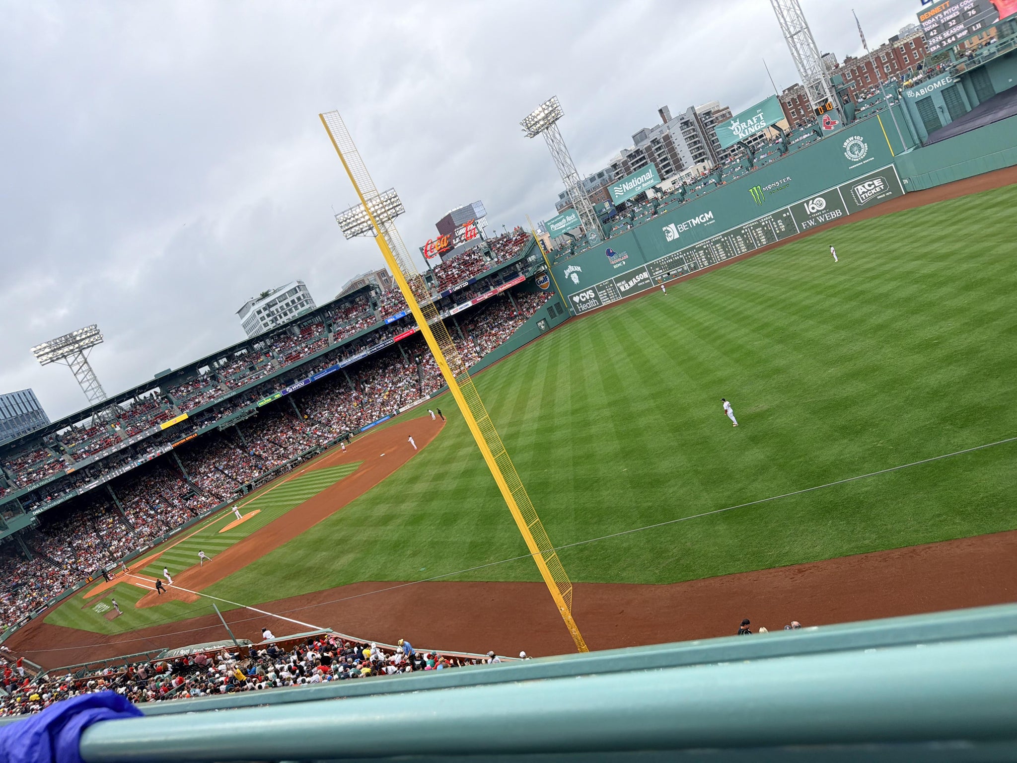 Real Fan View taken from Right Field Roof Box 35 at Fenway Park by Kara M