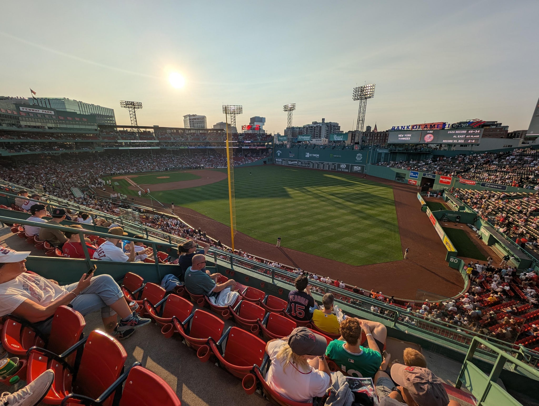 Real Fan View taken from Right Field Roof Box 37 at Fenway Park by Curtis B