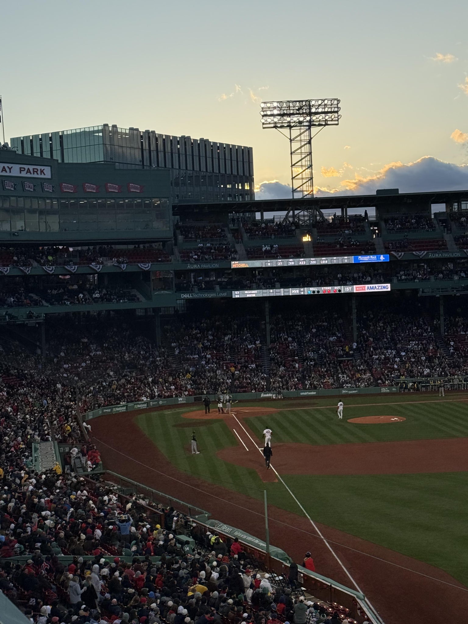 Real Fan View taken from Right Field Roof Box 39 at Fenway Park by Sandy M