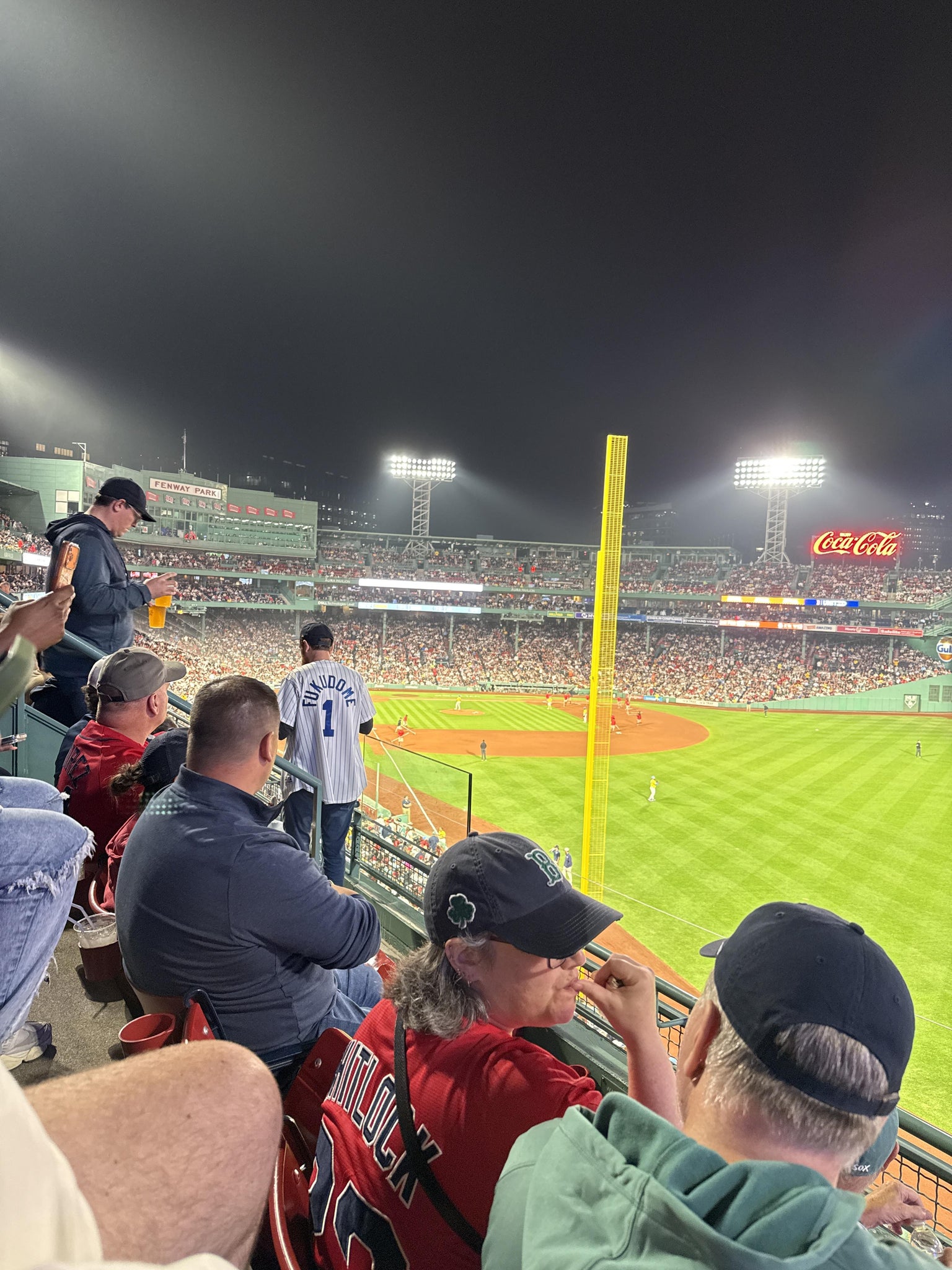 Real Fan View taken from Right Field Roof Box 39 at Fenway Park by Jay C