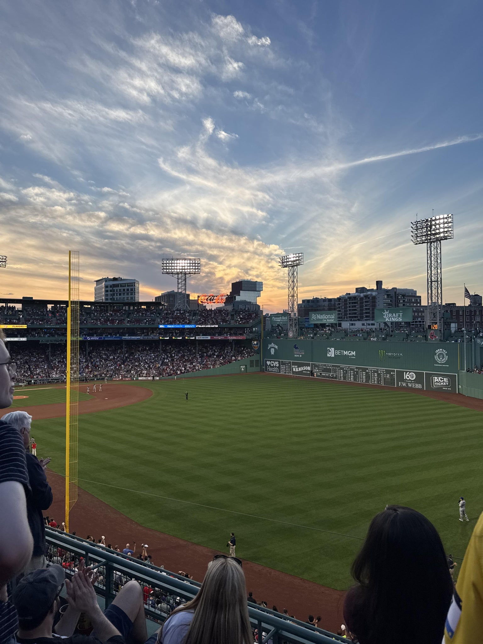 Real Fan View taken from Right Field Roof Box 41 at Fenway Park by Ryan M