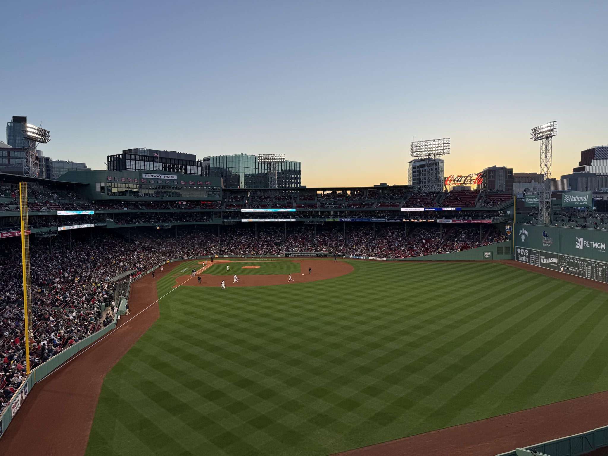 Real Fan View taken from Right Field Roof Deck SRO at Fenway Park by Jacob S