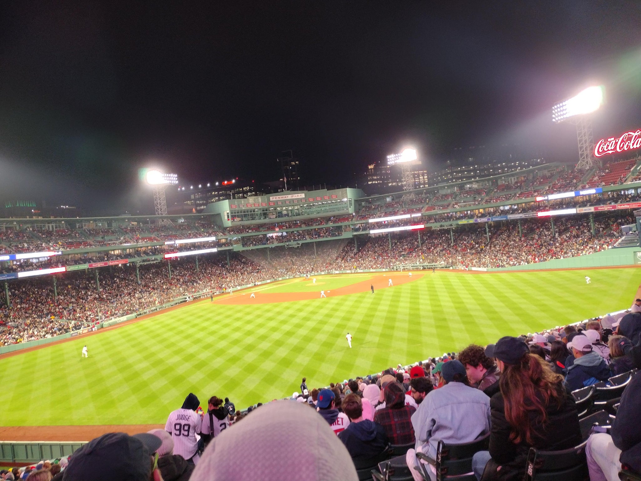 Real Fan View taken from Upper Bleacher 37 at Fenway Park by Yairi R