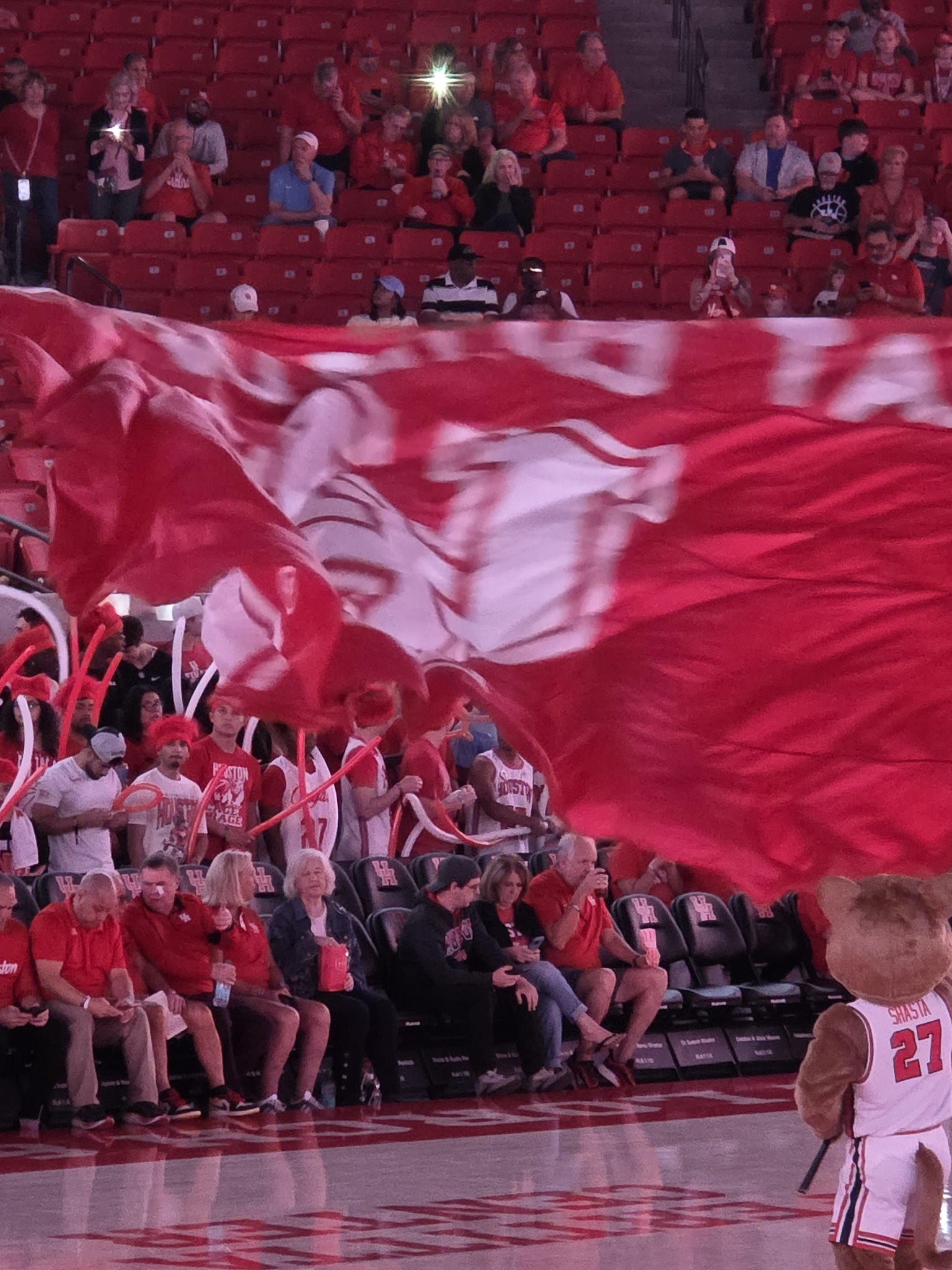 Real Fan View taken from Section 106 at Fertitta Center by Edmund D