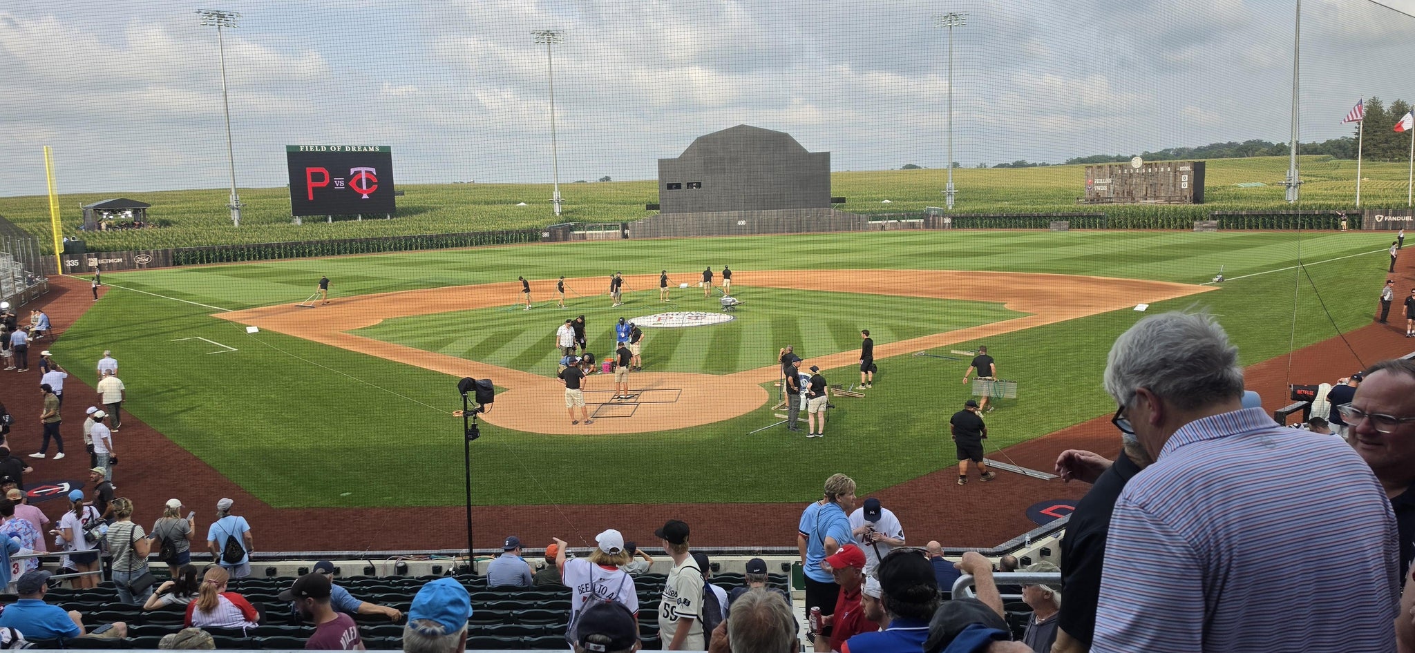Real Fan View taken from Section 205 at Field of Dreams by Mark D