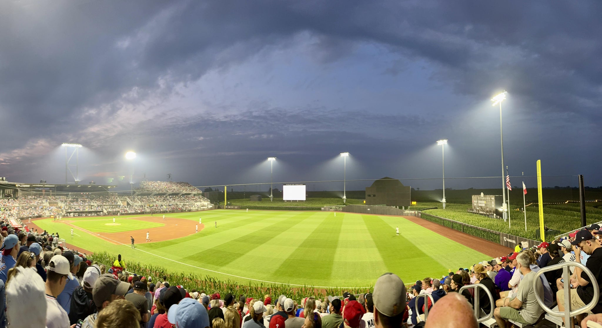 Real Fan View taken from Section 403 at Field of Dreams by Karen G