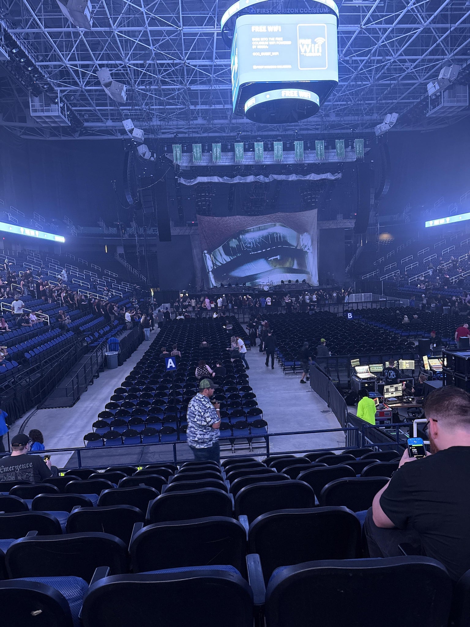 Real Fan View taken from Section 116 at First Horizon Coliseum by Rebekah R