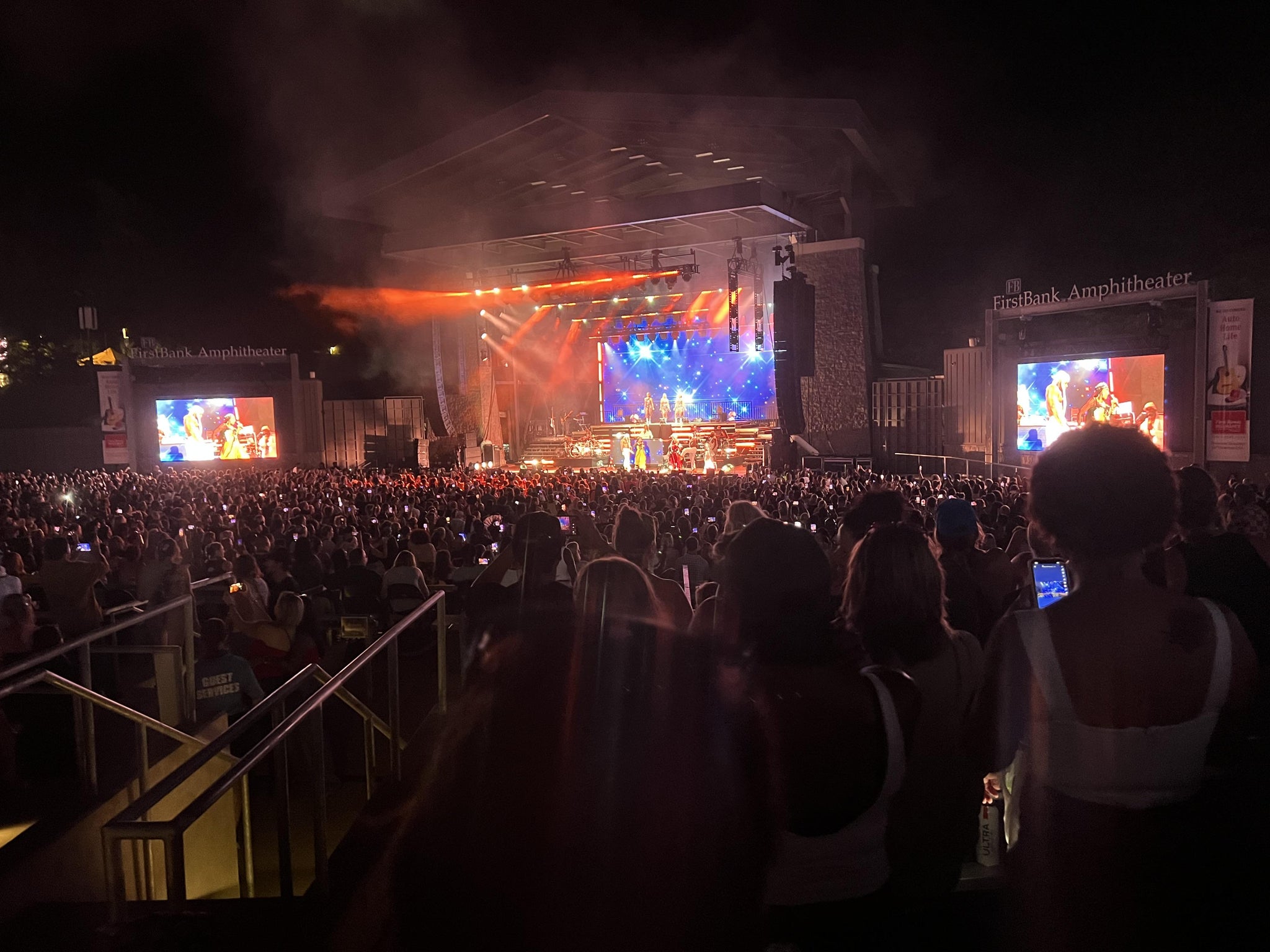 Real Fan View taken from Section 201 at FirstBank Amphitheater by Judy D