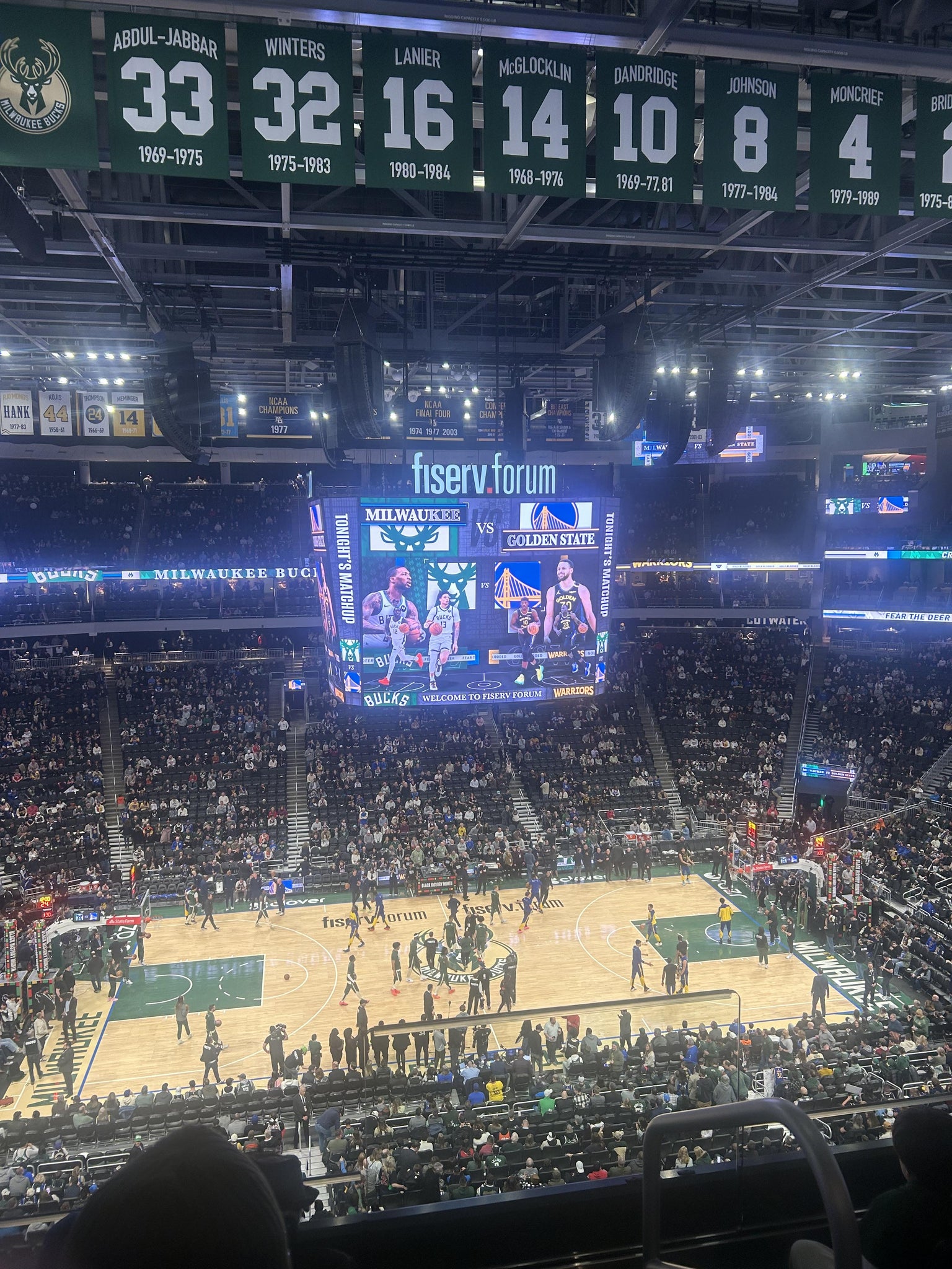 Real Fan View taken from Section 209 at Fiserv Forum by Lindsay B