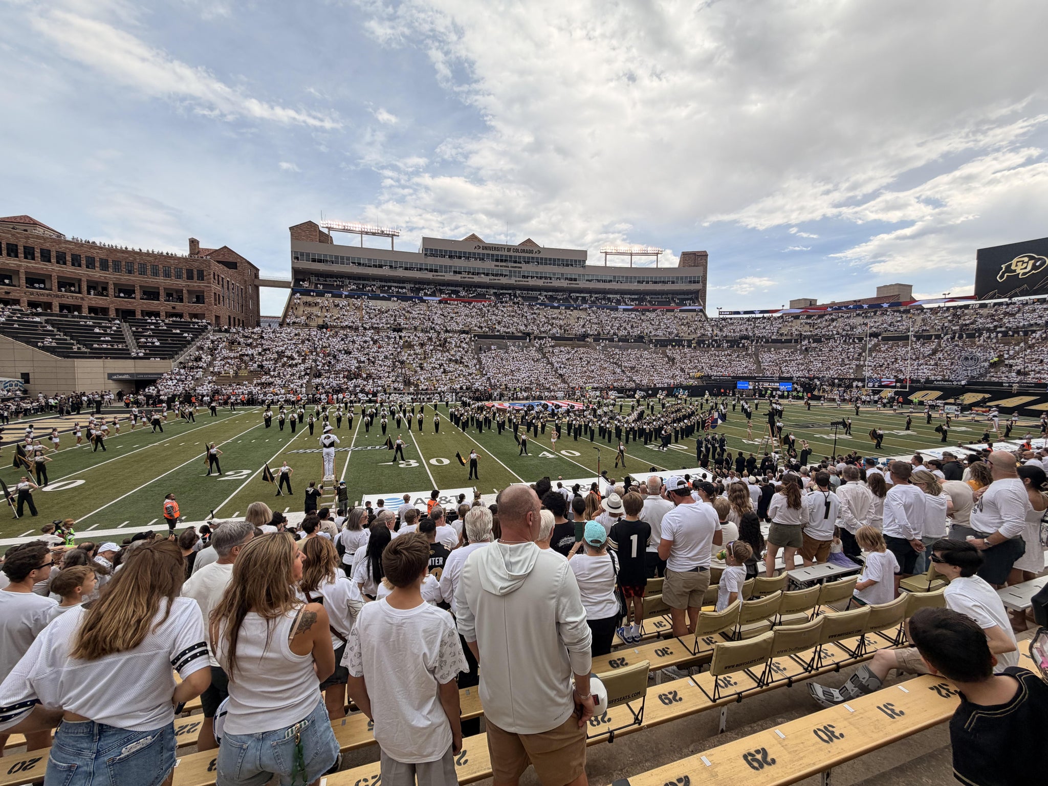 Real Fan View taken from Section 104 at Folsom Field by Monserrath elizabeth L