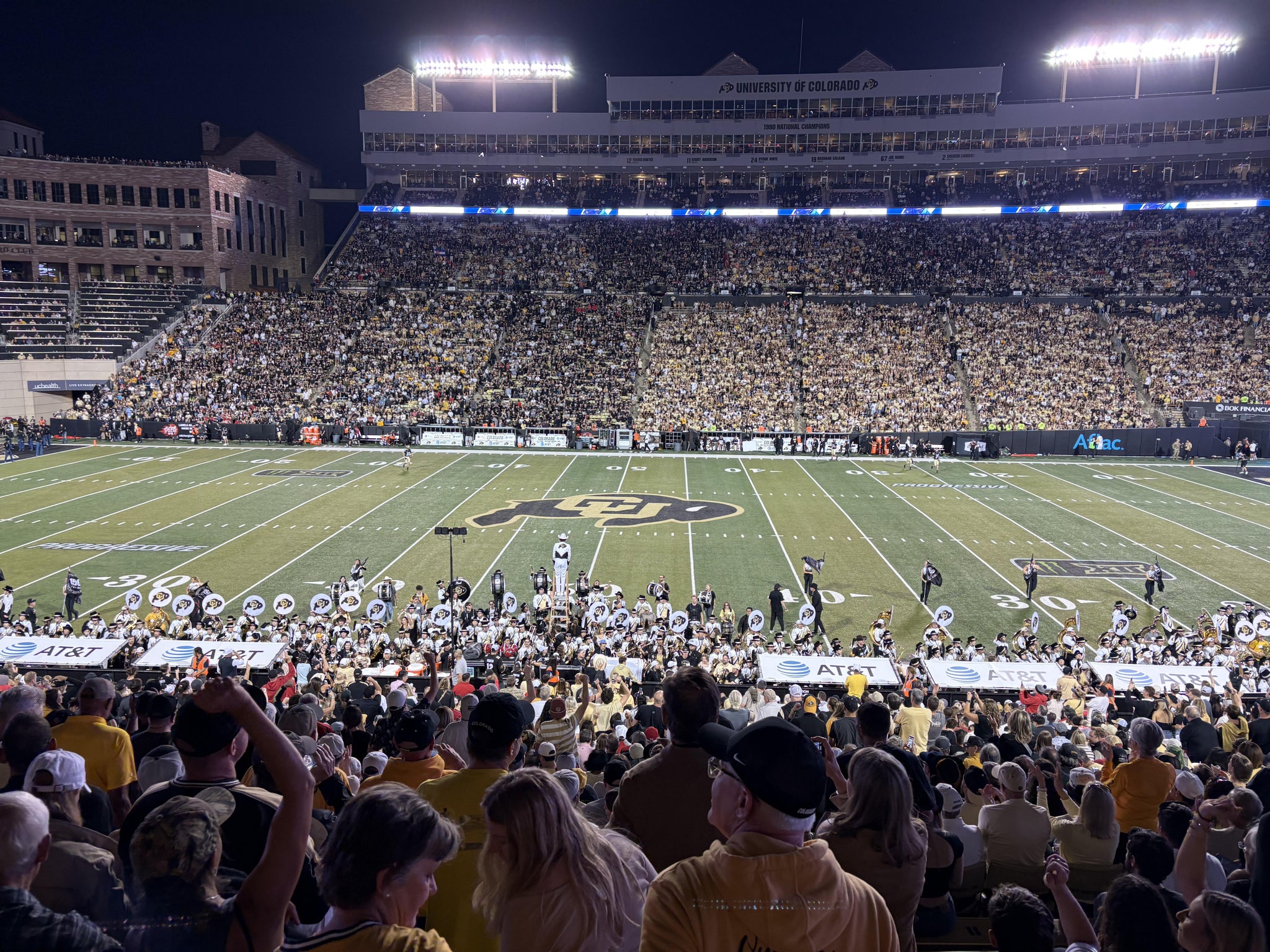 Real Fan View taken from Section 106 at Folsom Field by Jeffrey J