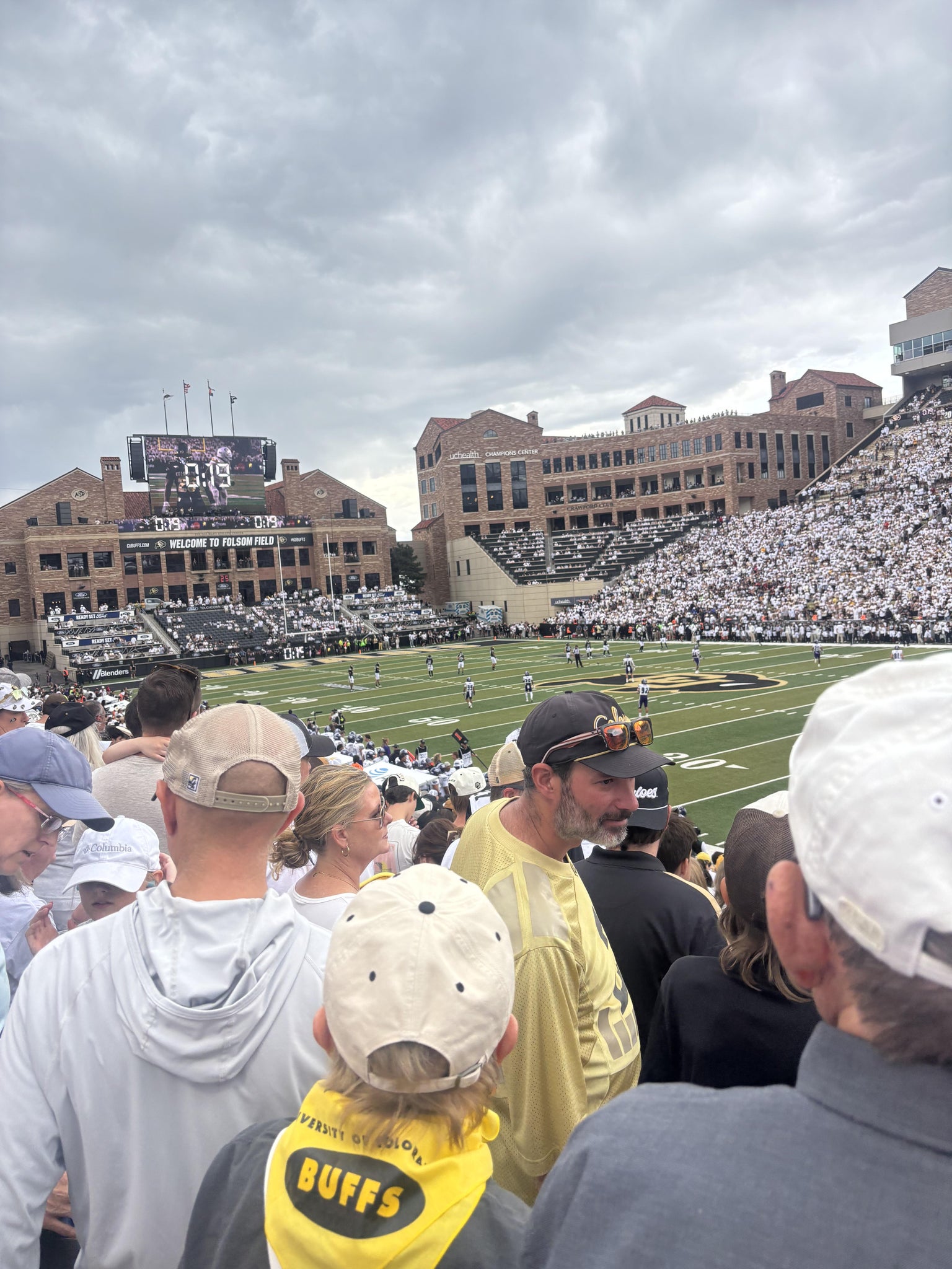 Real Fan View taken from Section 108 at Folsom Field by Jack K