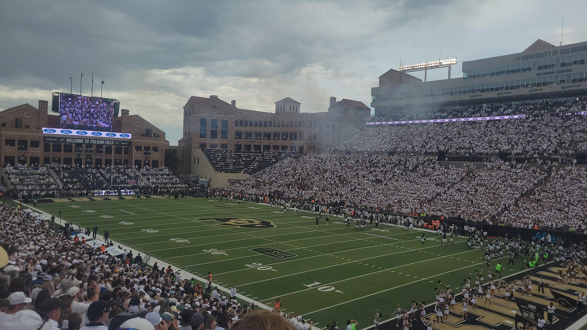 Real Fan View taken from Section 109 at Folsom Field by Thomas R